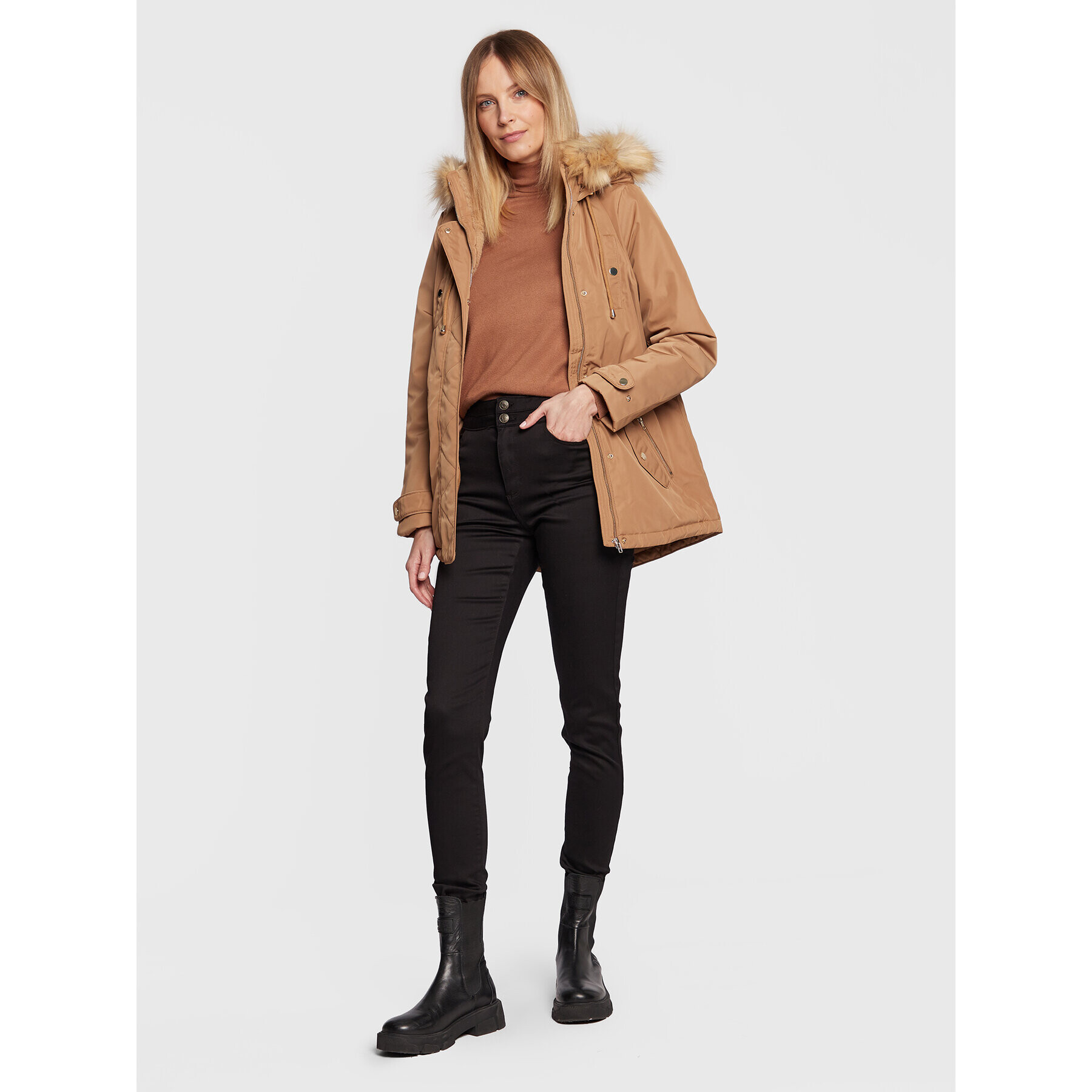 NAF NAF Дънки Power THNP2 Черен Skinny Fit - Pepit.bg