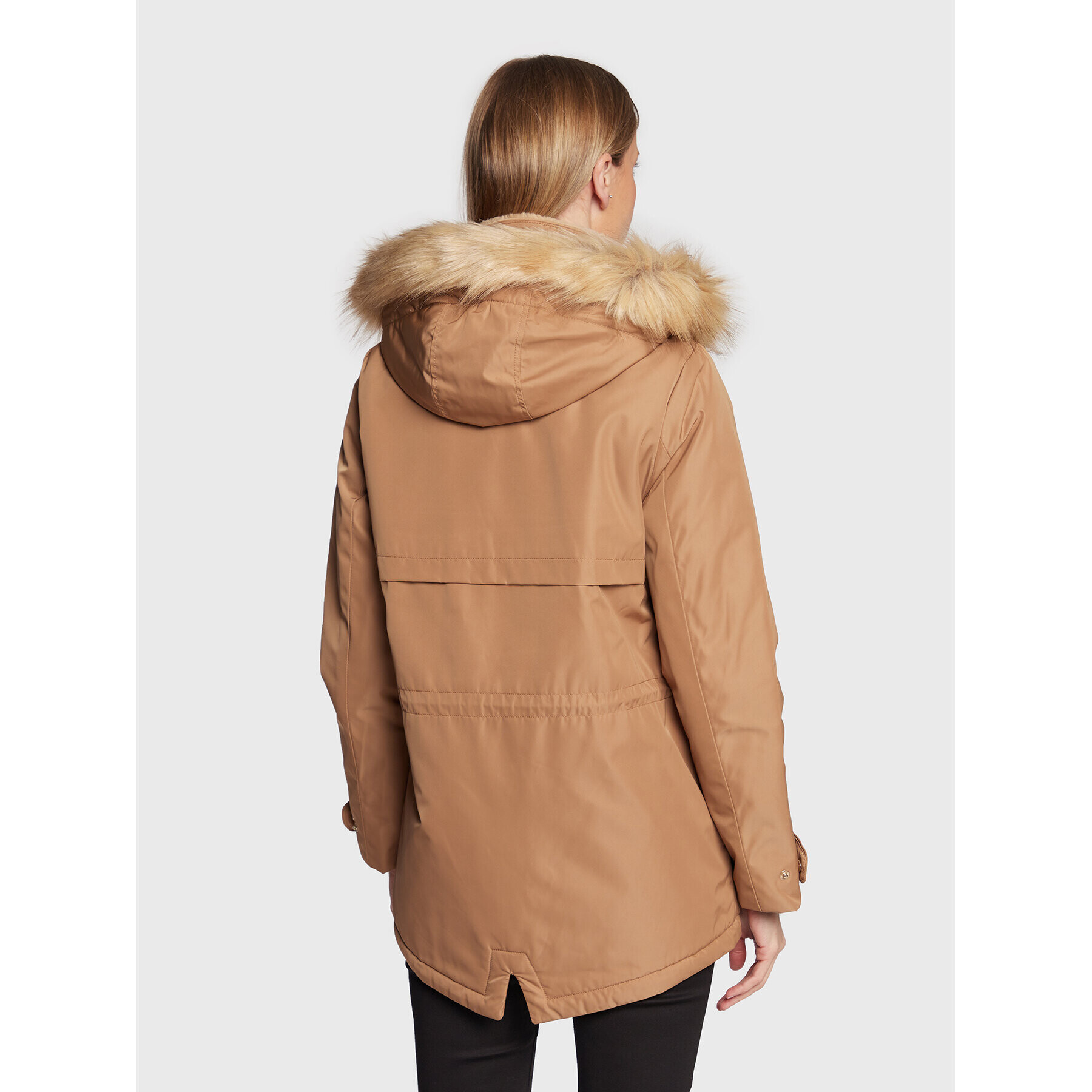 NAF NAF Парка Buparkie THNK7 Кафяв Regular Fit - Pepit.bg