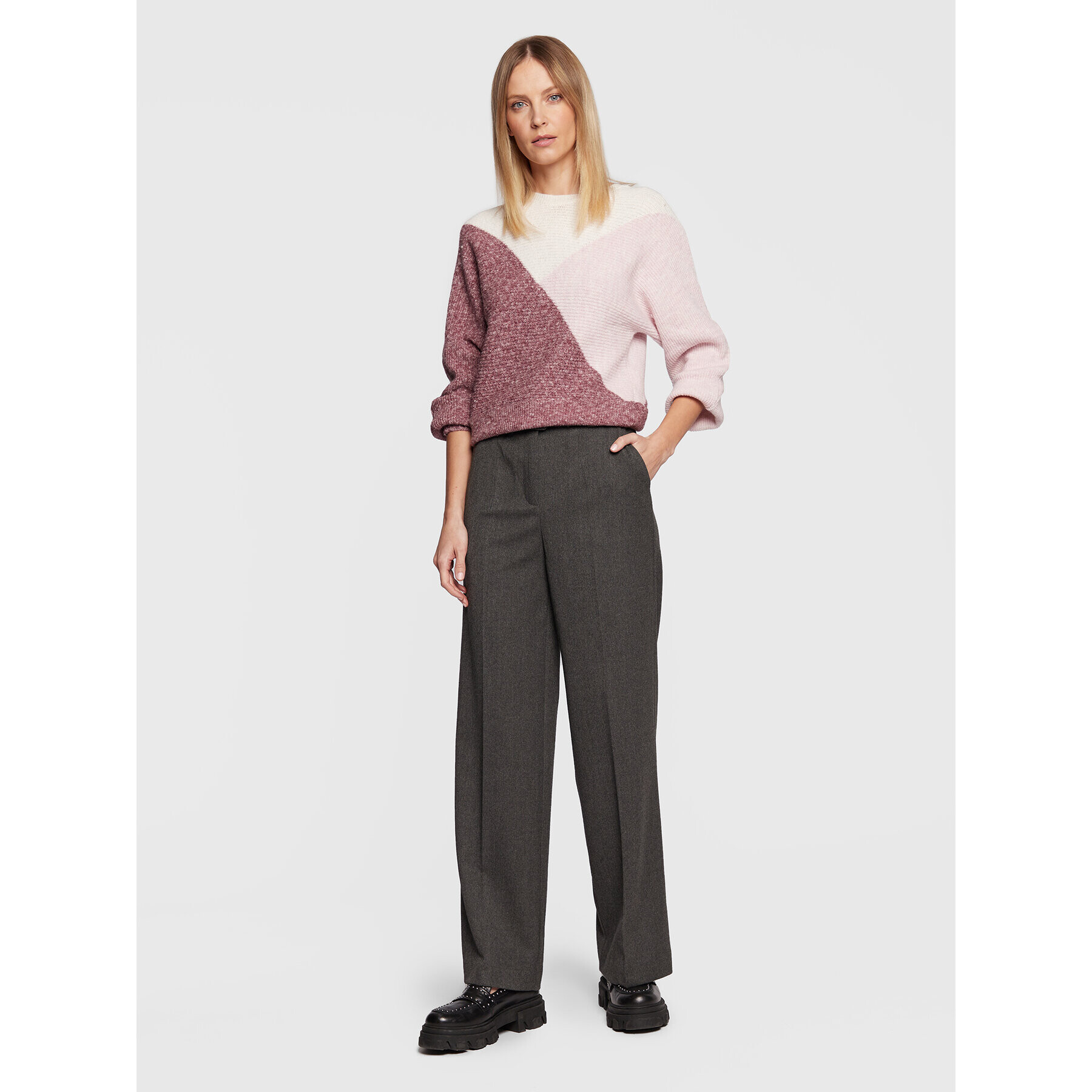 NAF NAF Пуловер Mcarmen THNU98 Цветен Relaxed Fit - Pepit.bg