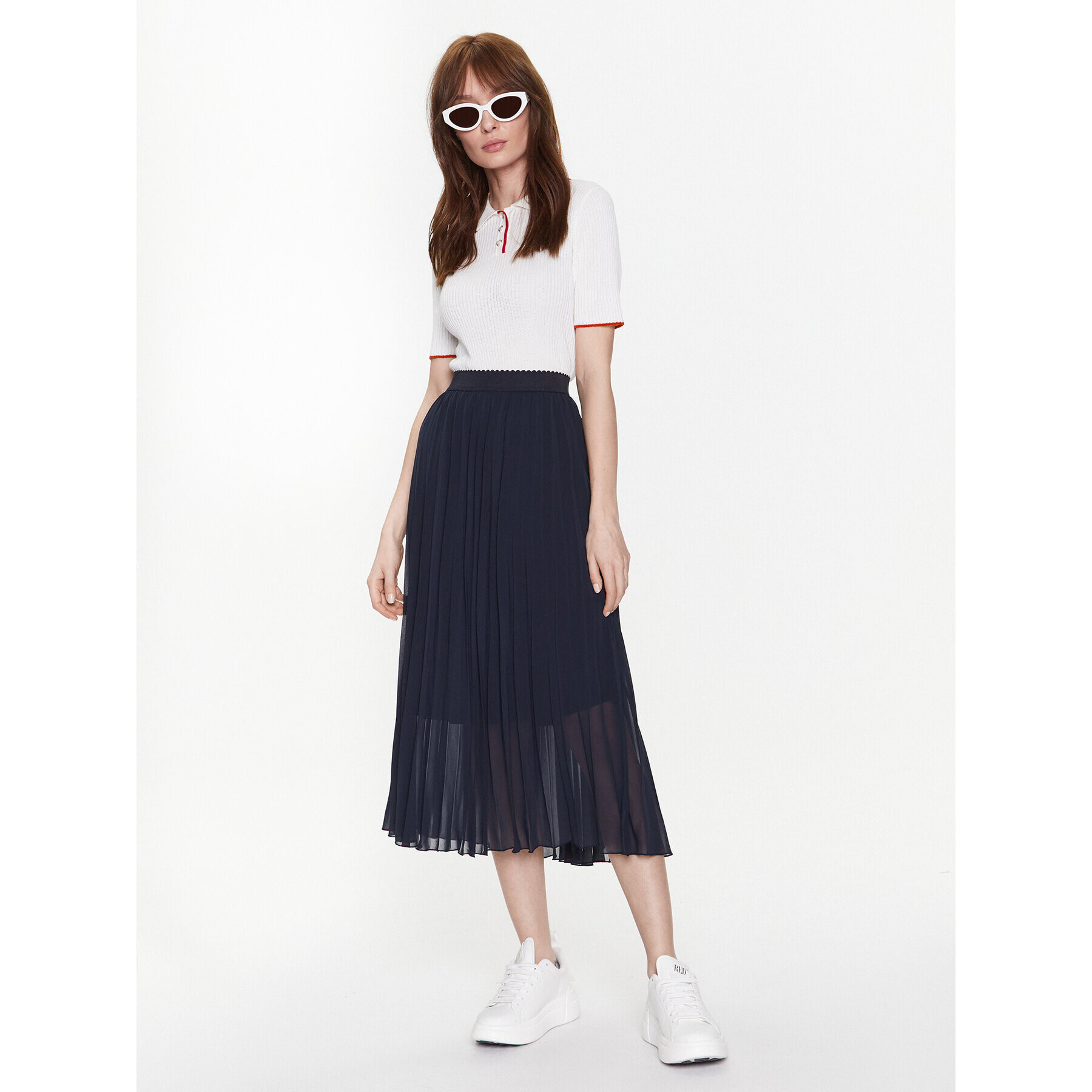 NAF NAF Пуловер Mhamptons XENU55 Екрю Regular Fit - Pepit.bg