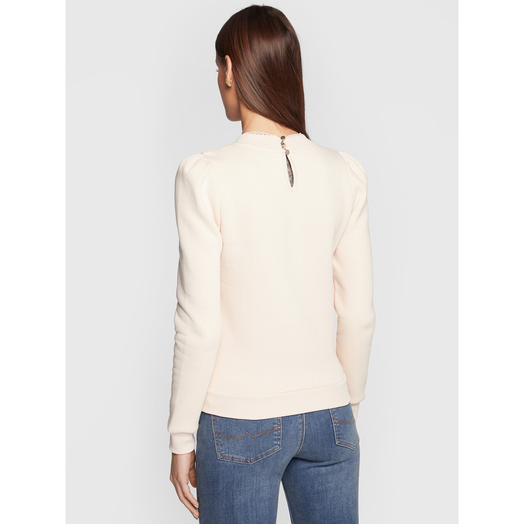 NAF NAF Суитшърт Alana THNS15A Бежов Regular Fit - Pepit.bg