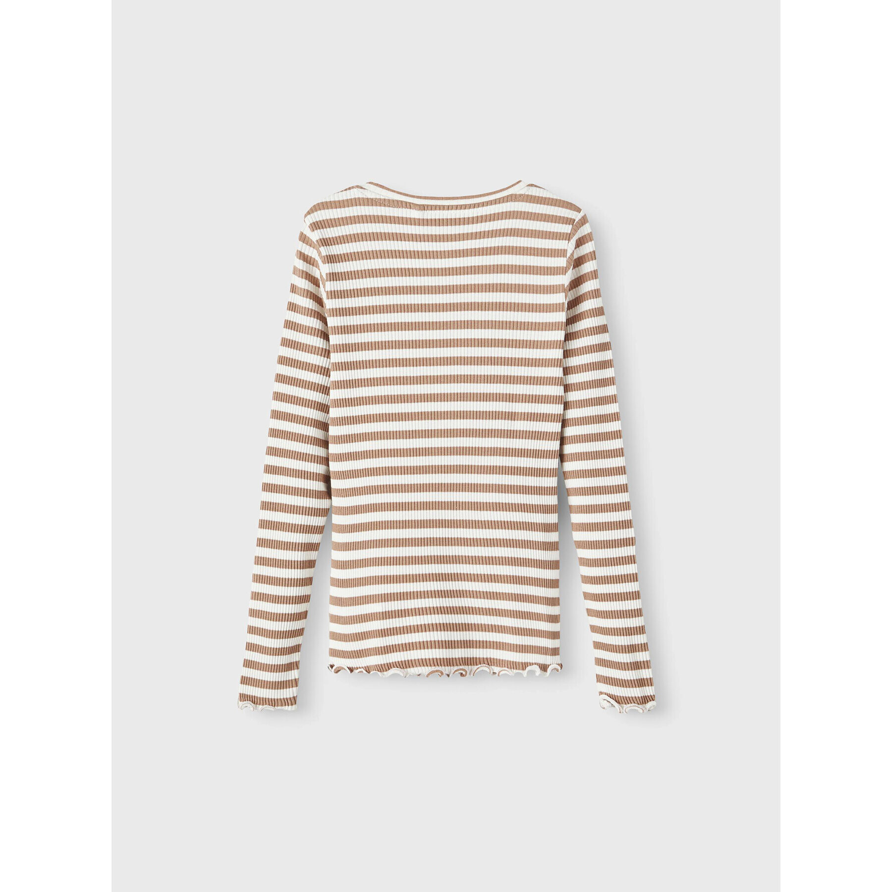 NAME IT Блуза 13206674 Бежов Slim Fit - Pepit.bg