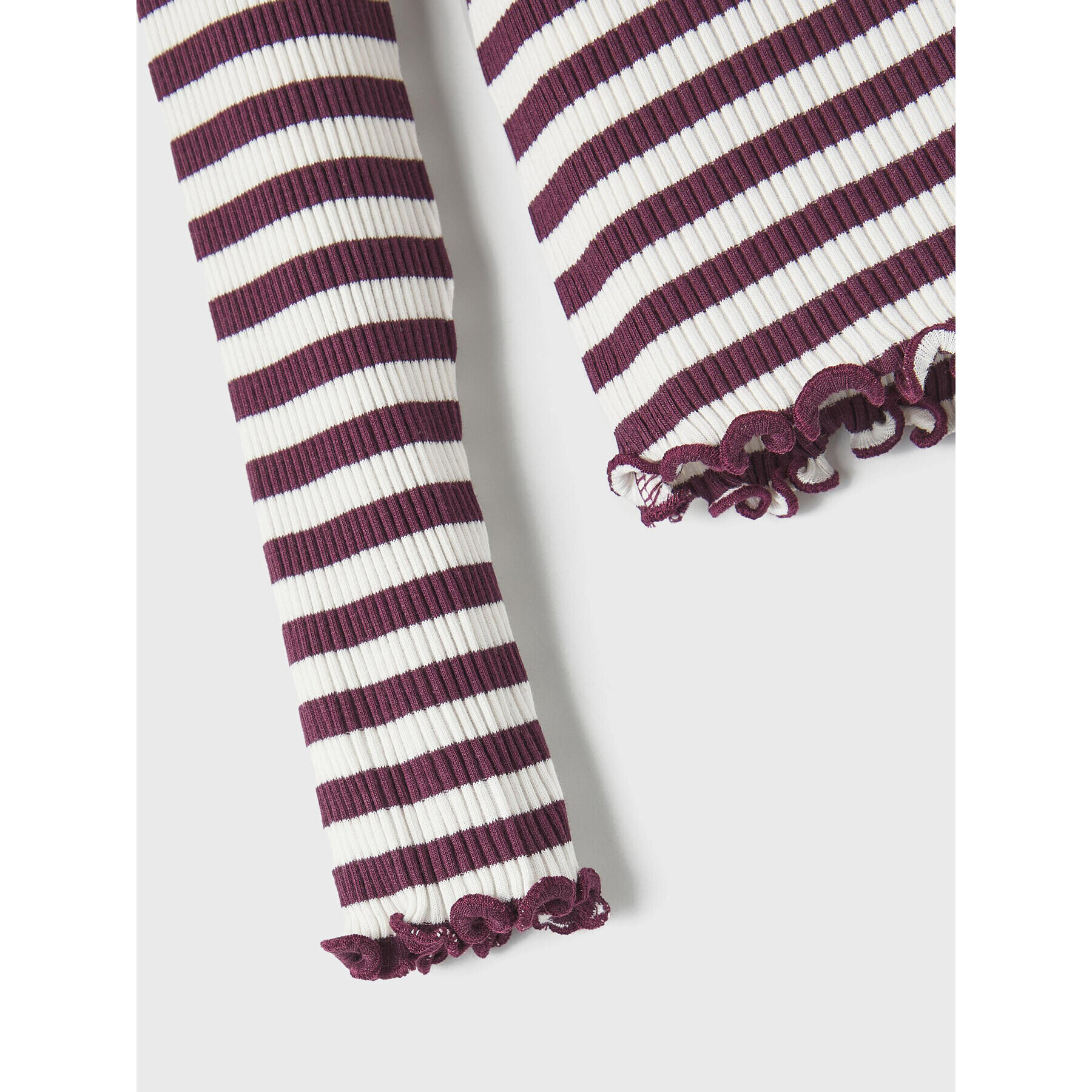 NAME IT Блуза 13206674 Бордо Slim Fit - Pepit.bg