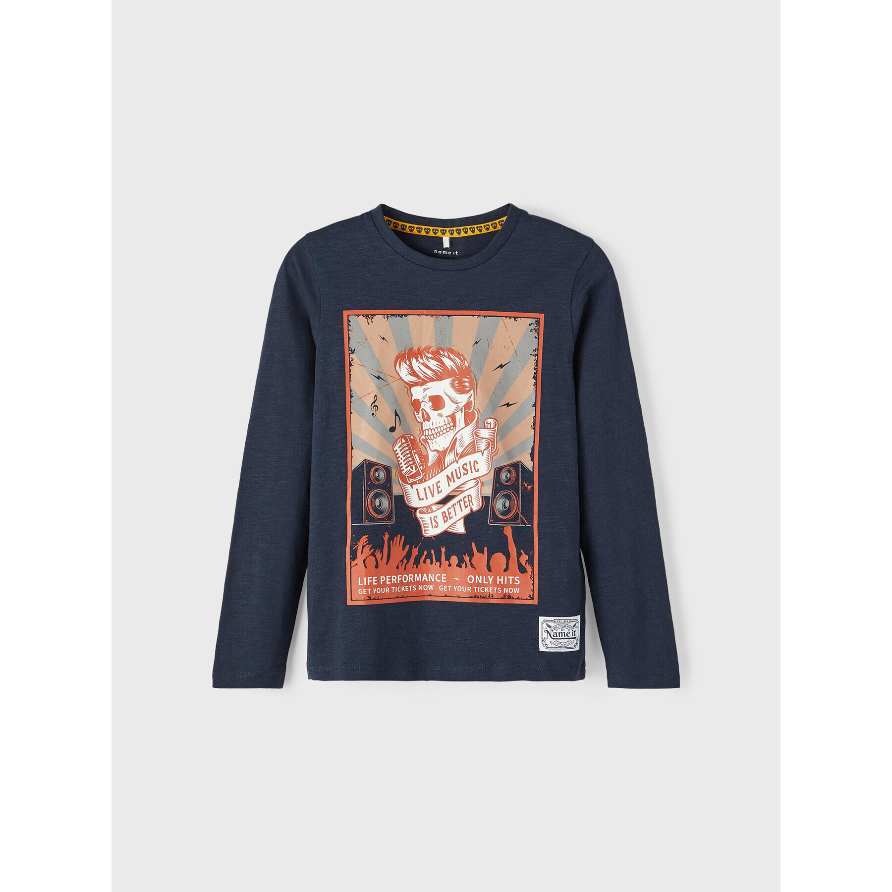 NAME IT Блуза 13209337 Тъмносин Regular Fit - Pepit.bg