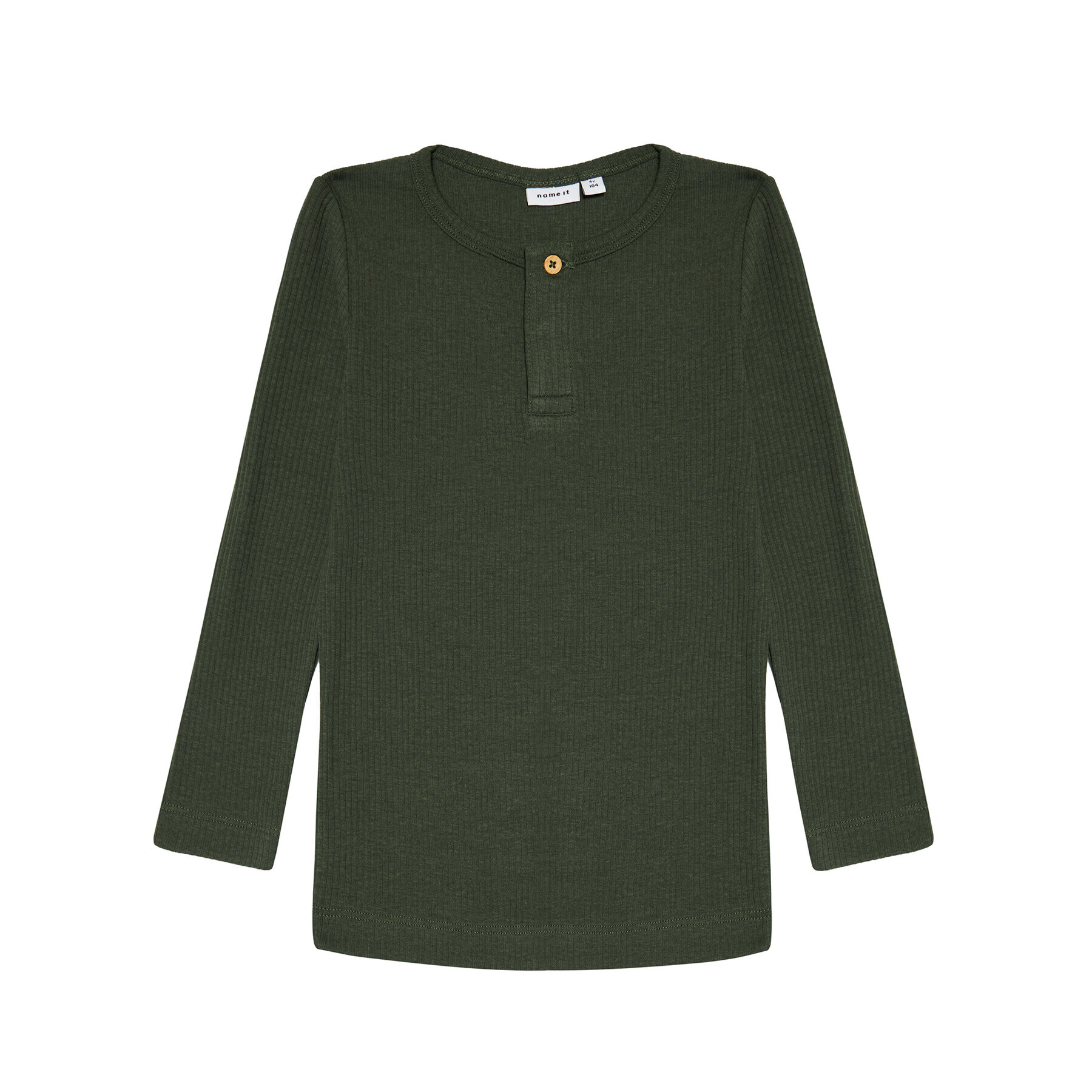 NAME IT Блуза Kabille 13185244 Зелен Slim Fit - Pepit.bg