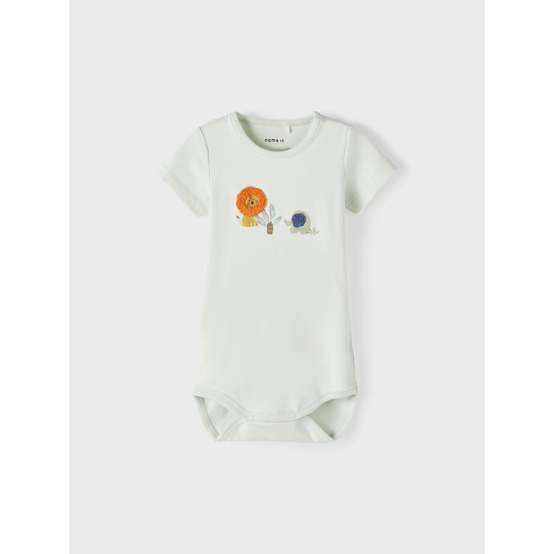NAME IT Детско боди 13203207 Зелен Regular Fit - Pepit.bg