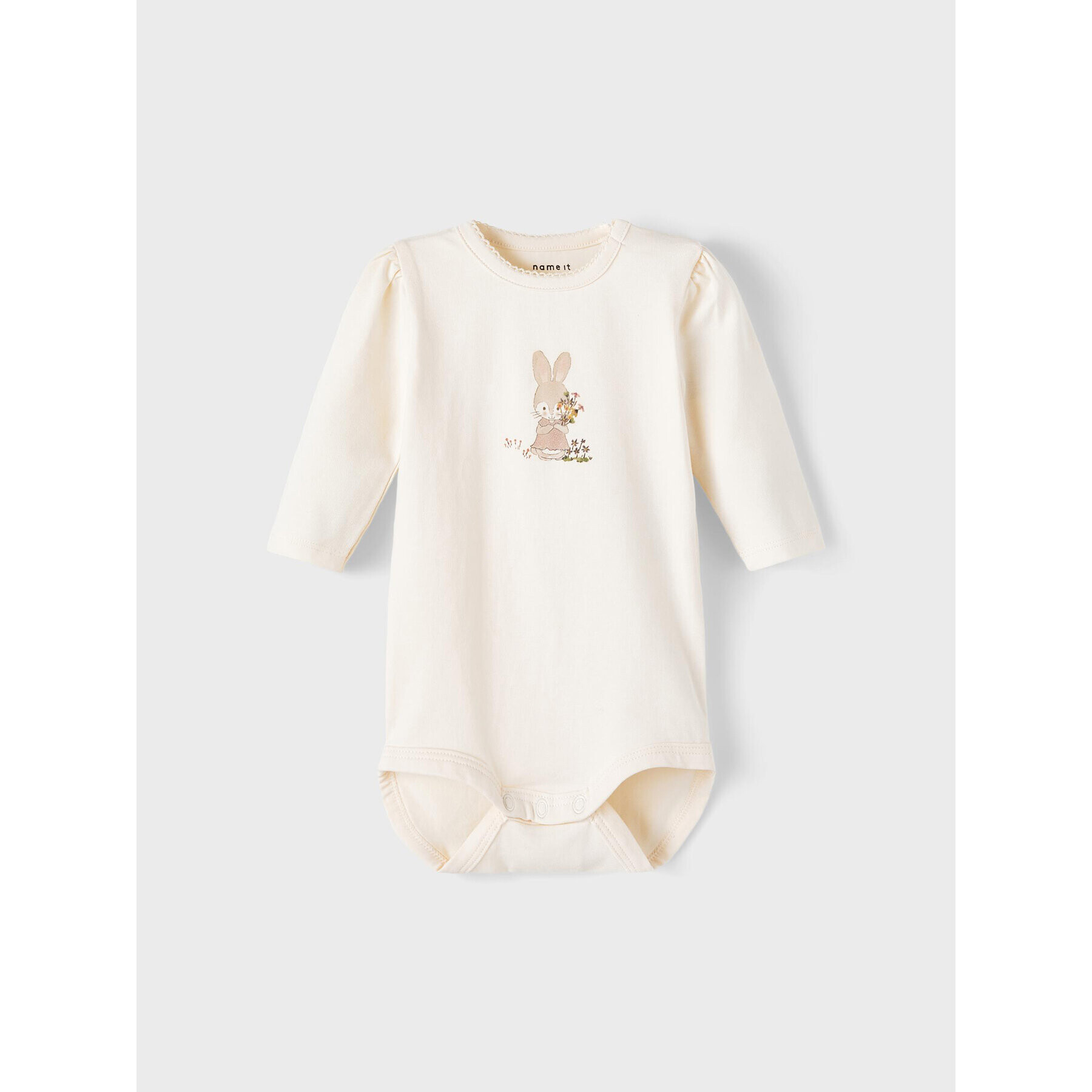 NAME IT Боди 13215167 Екрю Regular Fit - Pepit.bg