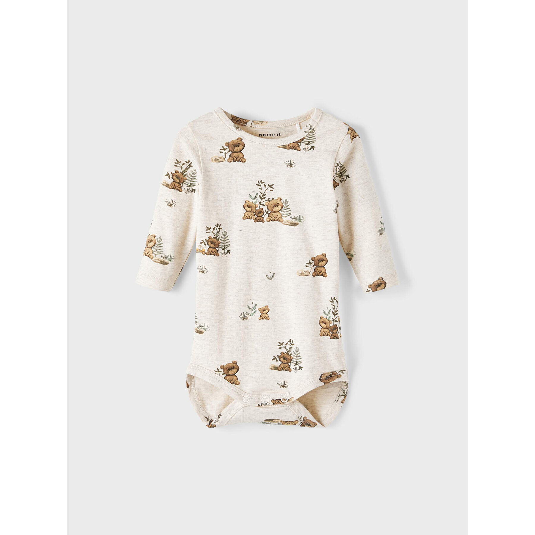 NAME IT Боди 13215766 Бежов Regular Fit - Pepit.bg