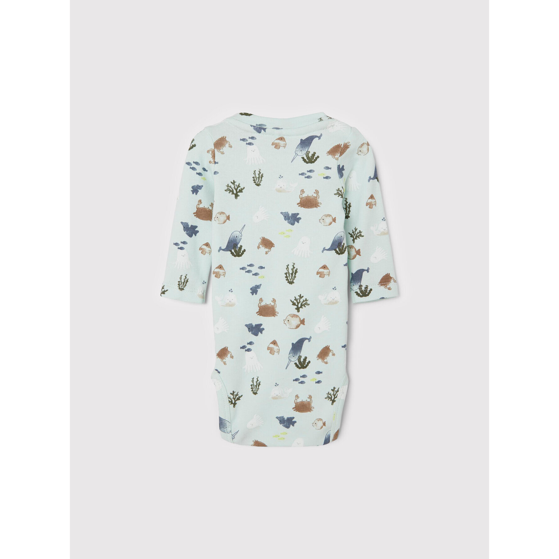 NAME IT Детско боди 13203139 Зелен Regular Fit - Pepit.bg