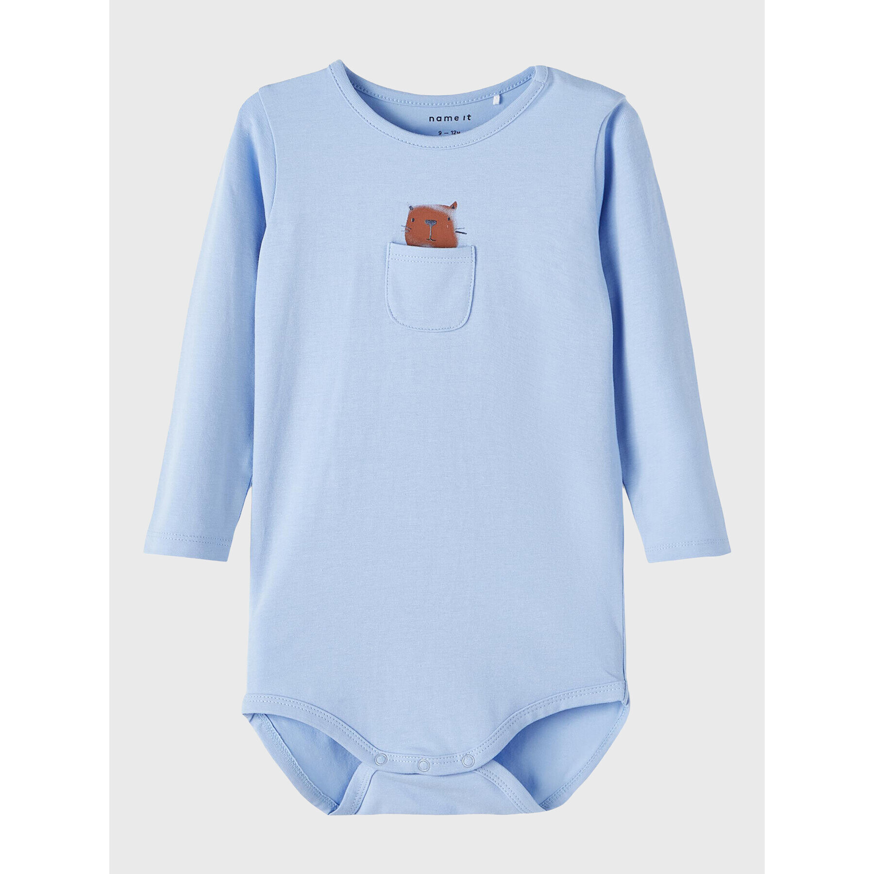 NAME IT Детско боди 13206863 Син Regular Fit - Pepit.bg