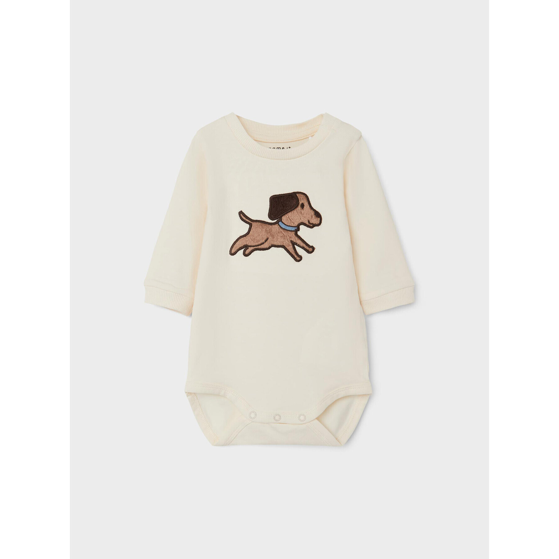 NAME IT Детско боди 13210145 Екрю Regular Fit - Pepit.bg