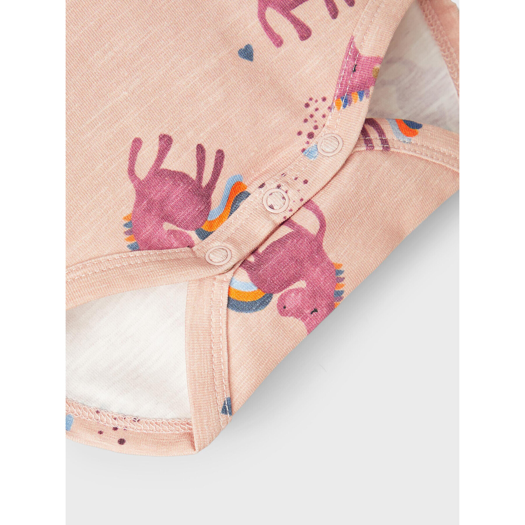 NAME IT Детско боди 13212663 Розов - Pepit.bg