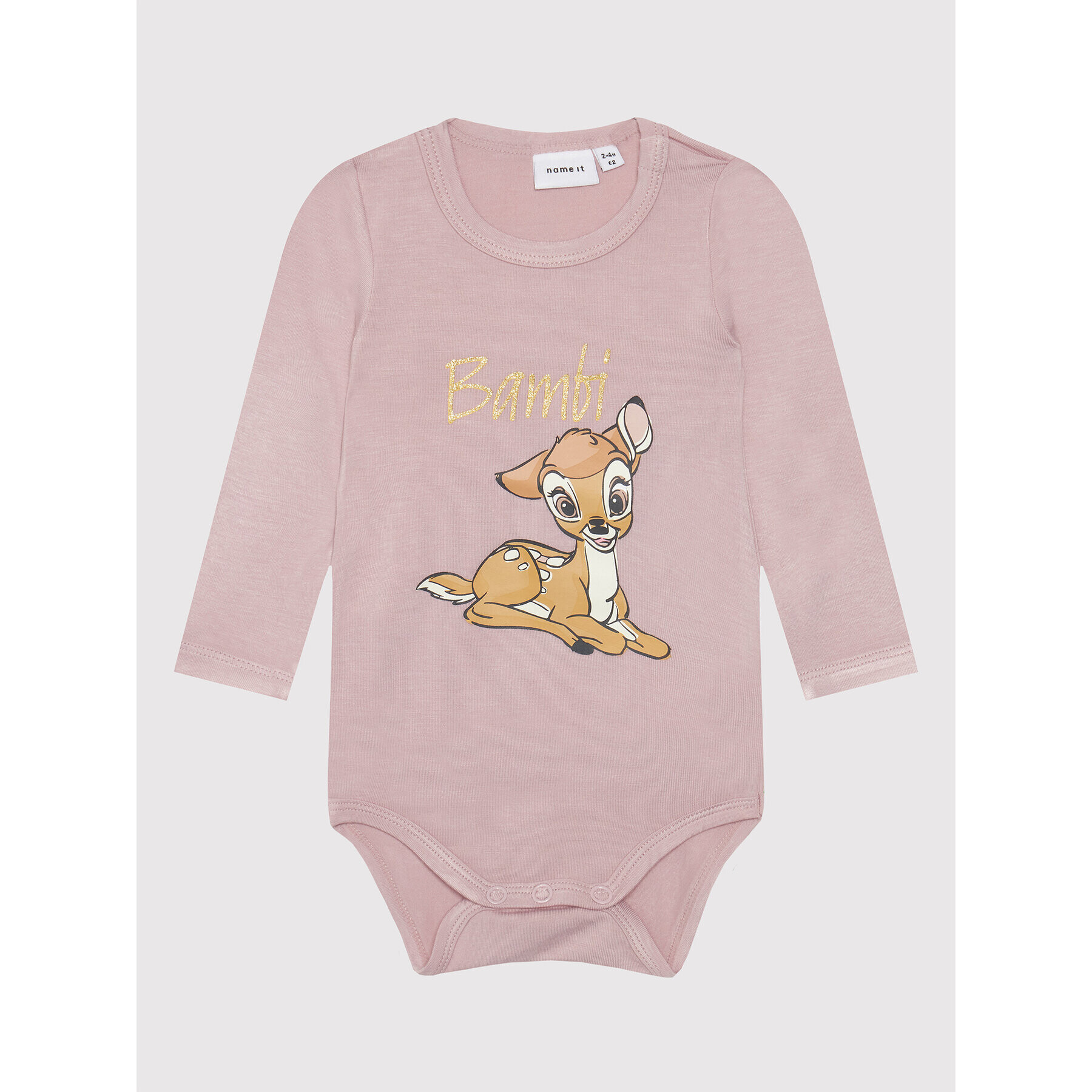 NAME IT Детско боди DISNEY 13198662 Розов Regular Fit - Pepit.bg