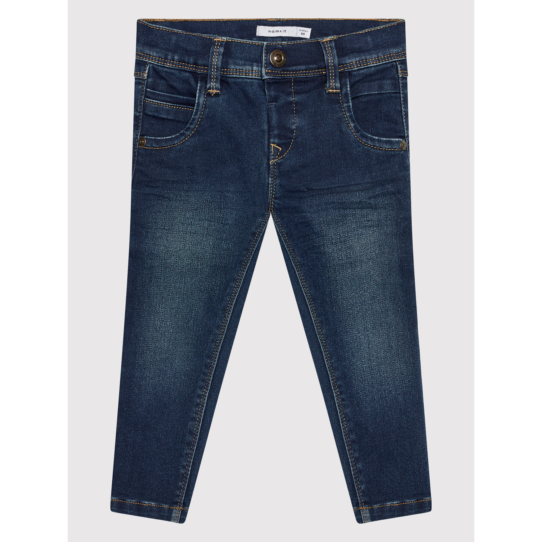 NAME IT Дънки 13142285 Тъмносин Slim Fit - Pepit.bg