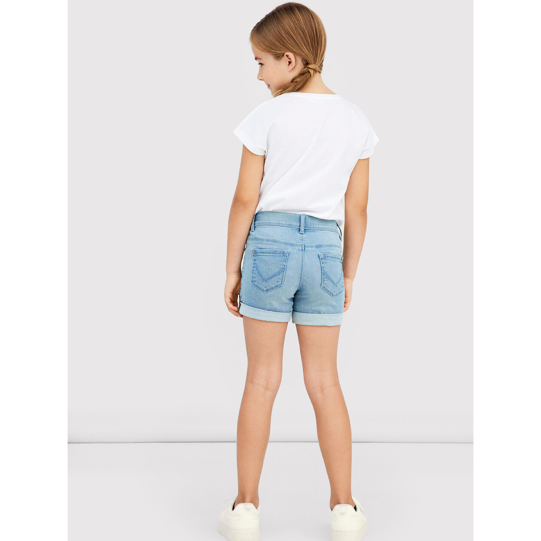 NAME IT Дънкови шорти 13197317 Син Slim Fit - Pepit.bg