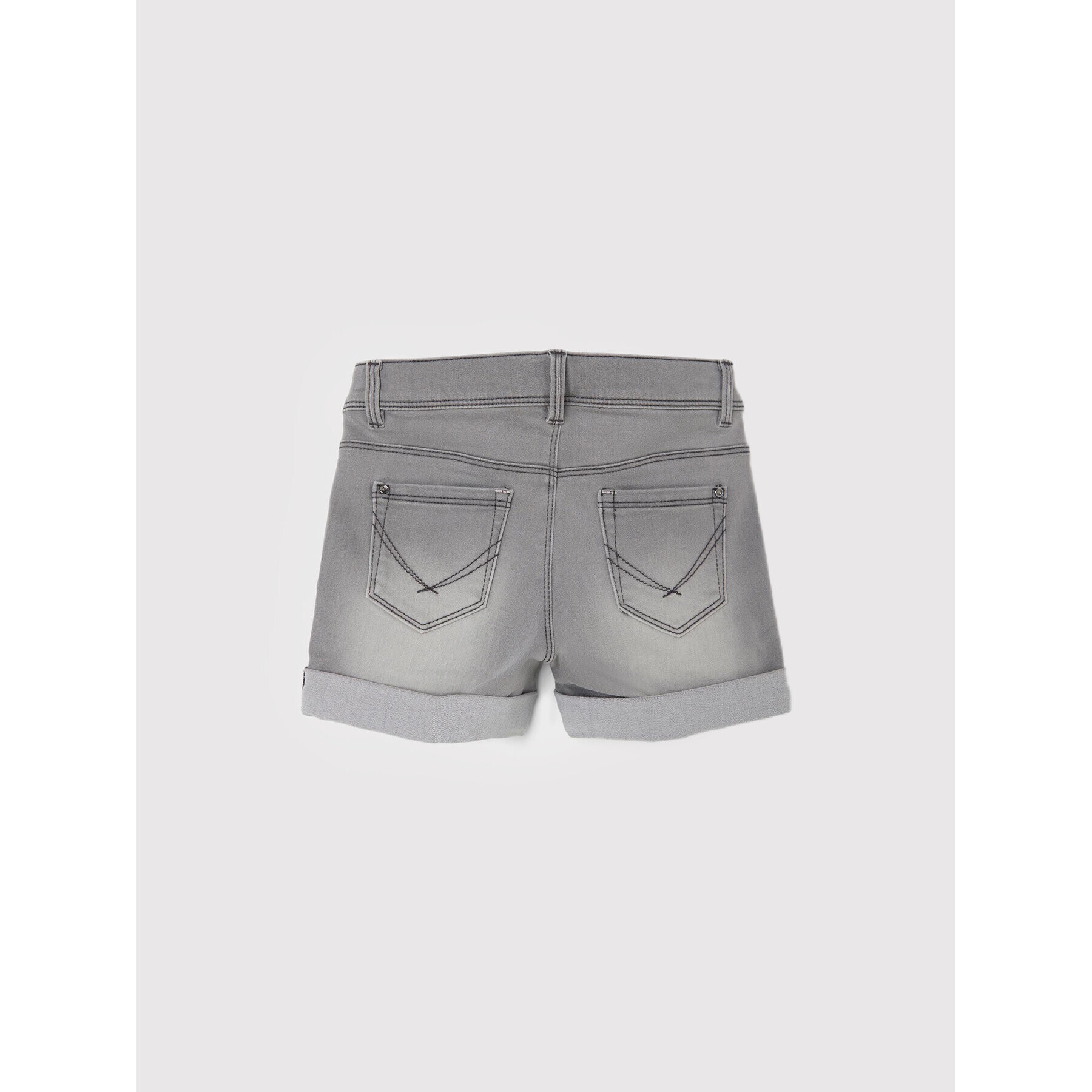 NAME IT Дънкови шорти 13197317 Сив Slim Fit - Pepit.bg