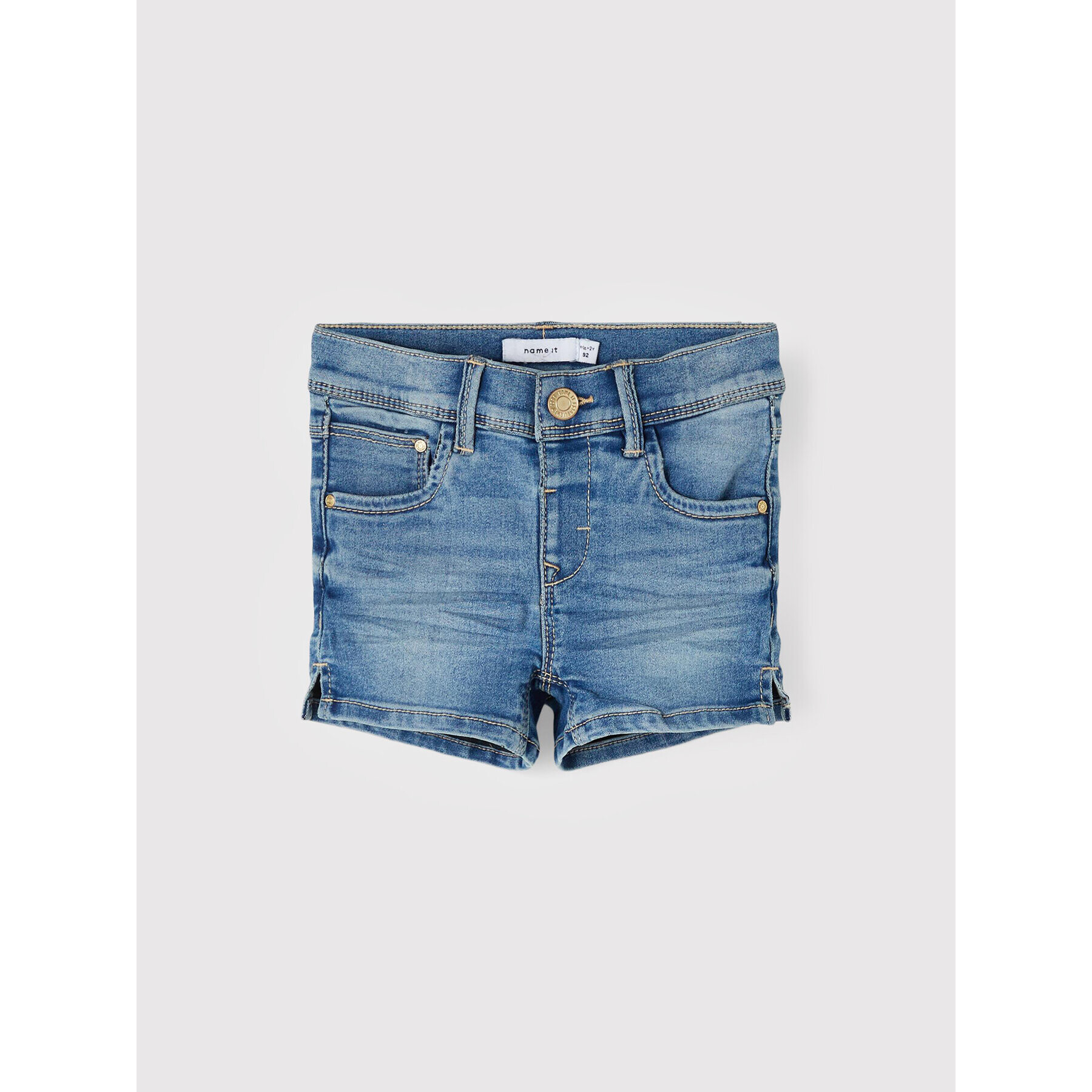 NAME IT Дънкови шорти 13198530 Син Slim Fit - Pepit.bg