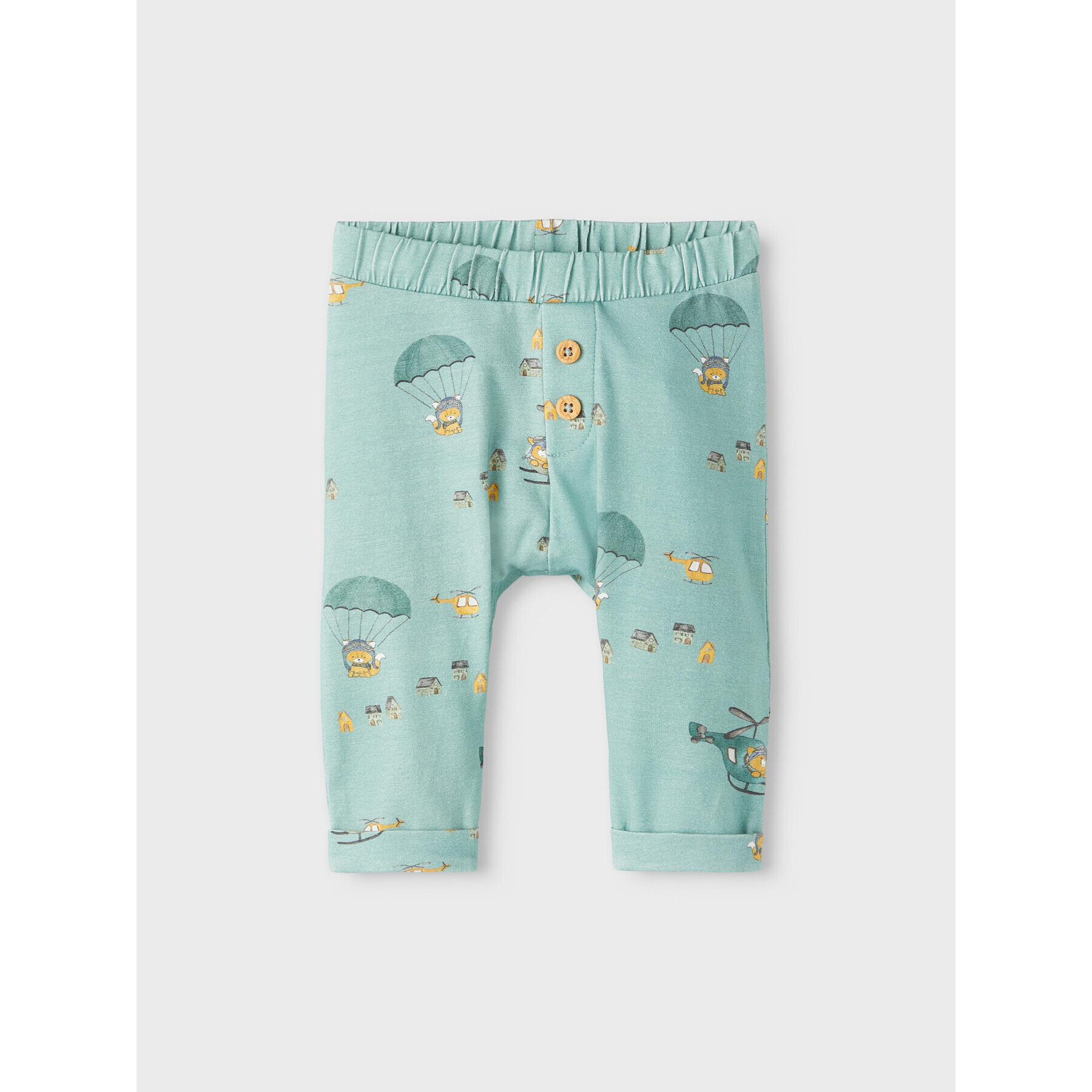 NAME IT Долнище анцуг 13205052 Зелен Regular Fit - Pepit.bg