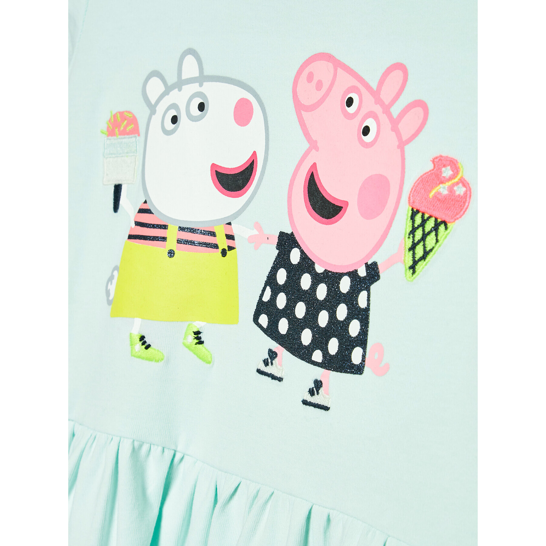 NAME IT Ежедневна рокля PEPPA PIG 13201306 Зелен Regular Fit - Pepit.bg