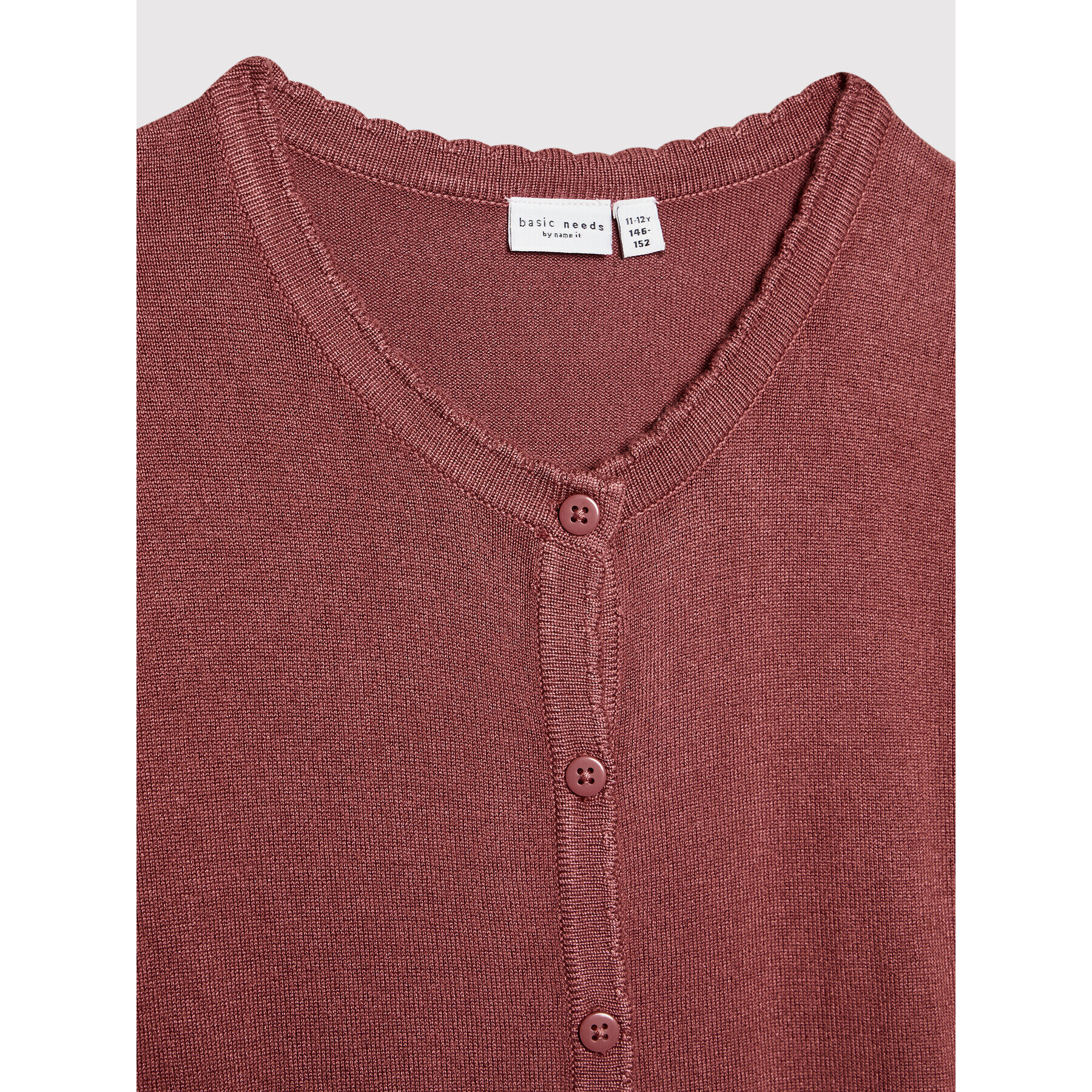 NAME IT Кардиган 13197770 Бордо Regular Fit - Pepit.bg