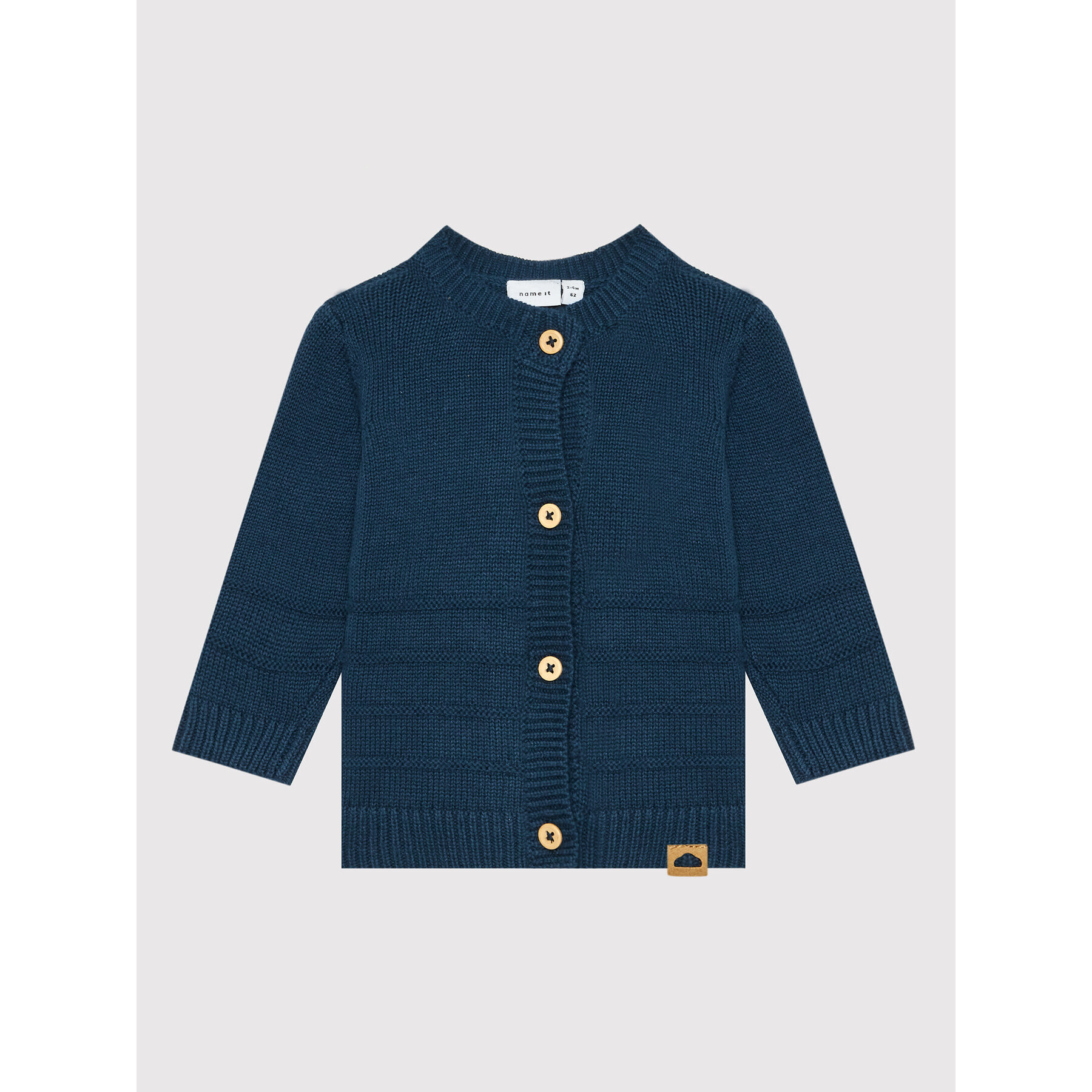 NAME IT Кардиган 13197813 Тъмносин Regular Fit - Pepit.bg