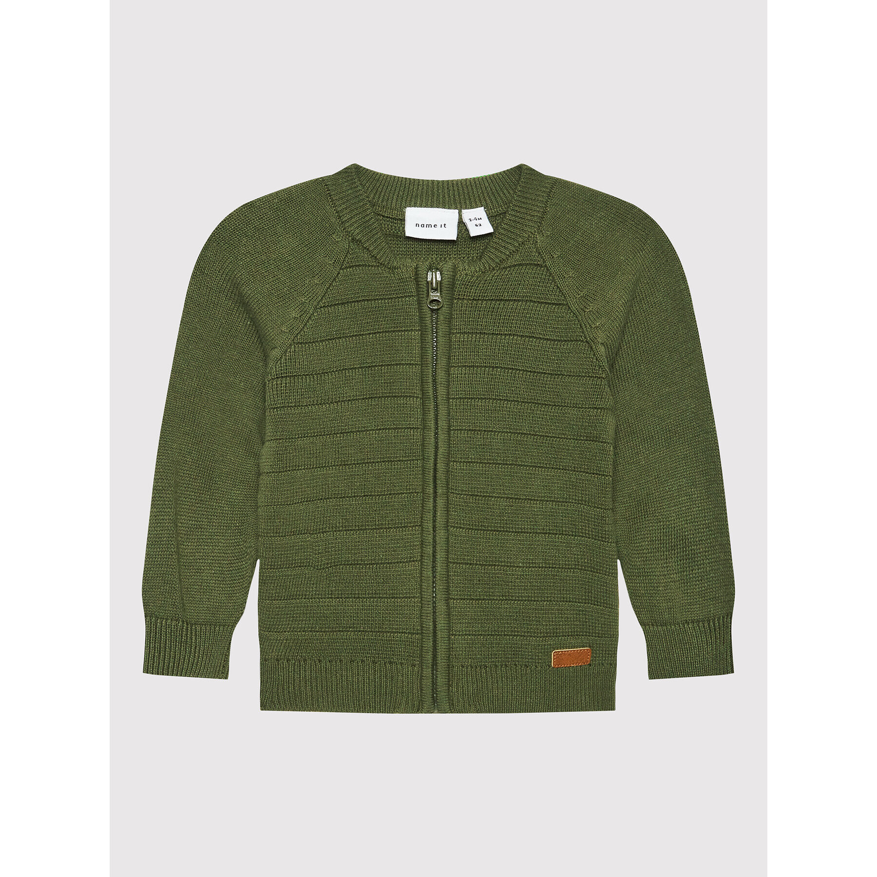 NAME IT Кардиган 13200009 Зелен Regular Fit - Pepit.bg