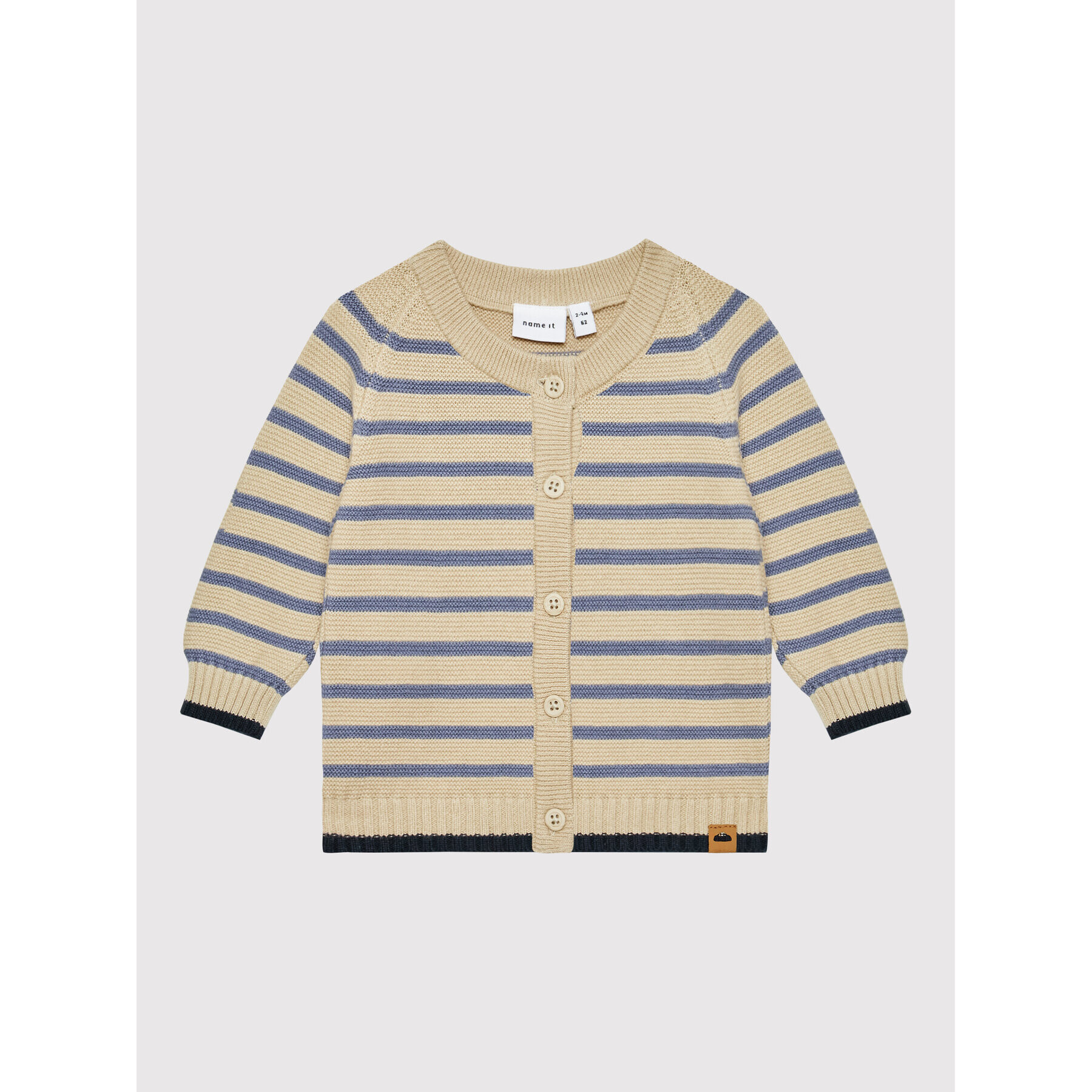 NAME IT Кардиган 13200012 Бежов Regular Fit - Pepit.bg