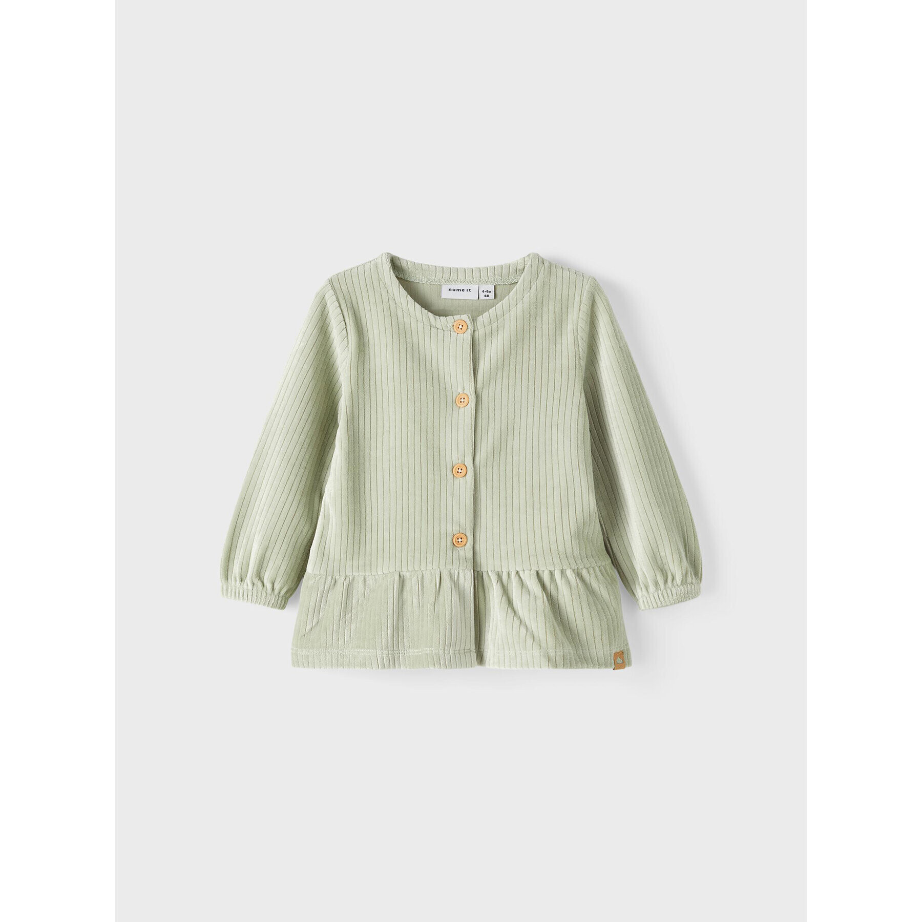 NAME IT Кардиган 13204963 Зелен Regular Fit - Pepit.bg