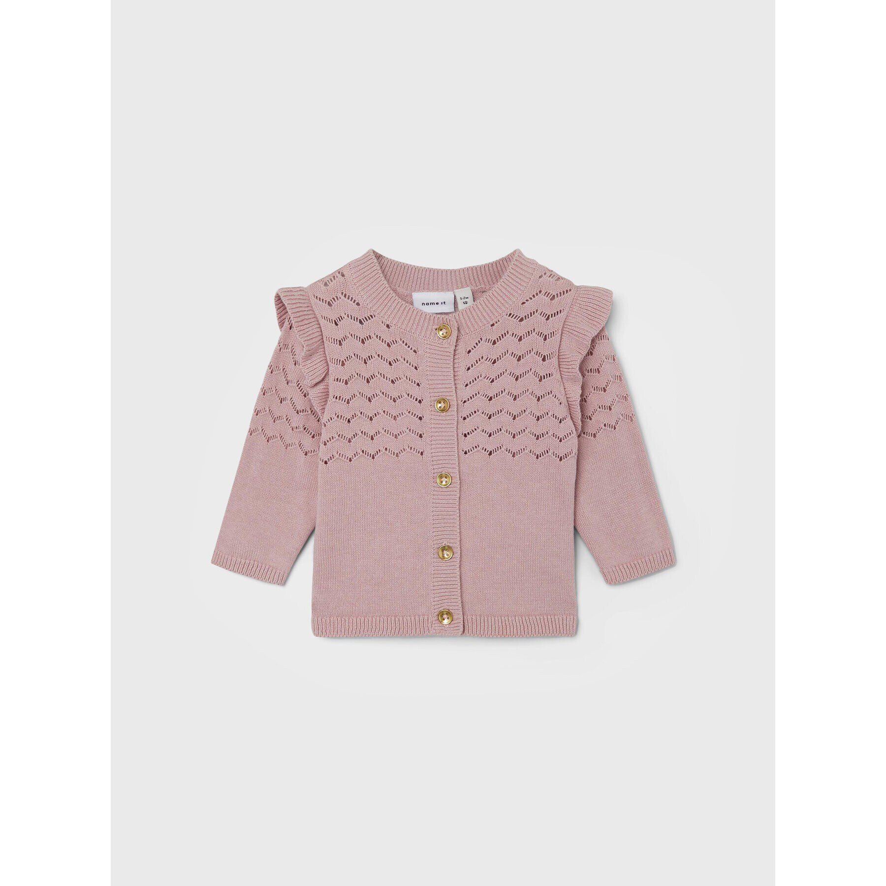 NAME IT Кардиган 13207073 Розов Regular Fit - Pepit.bg