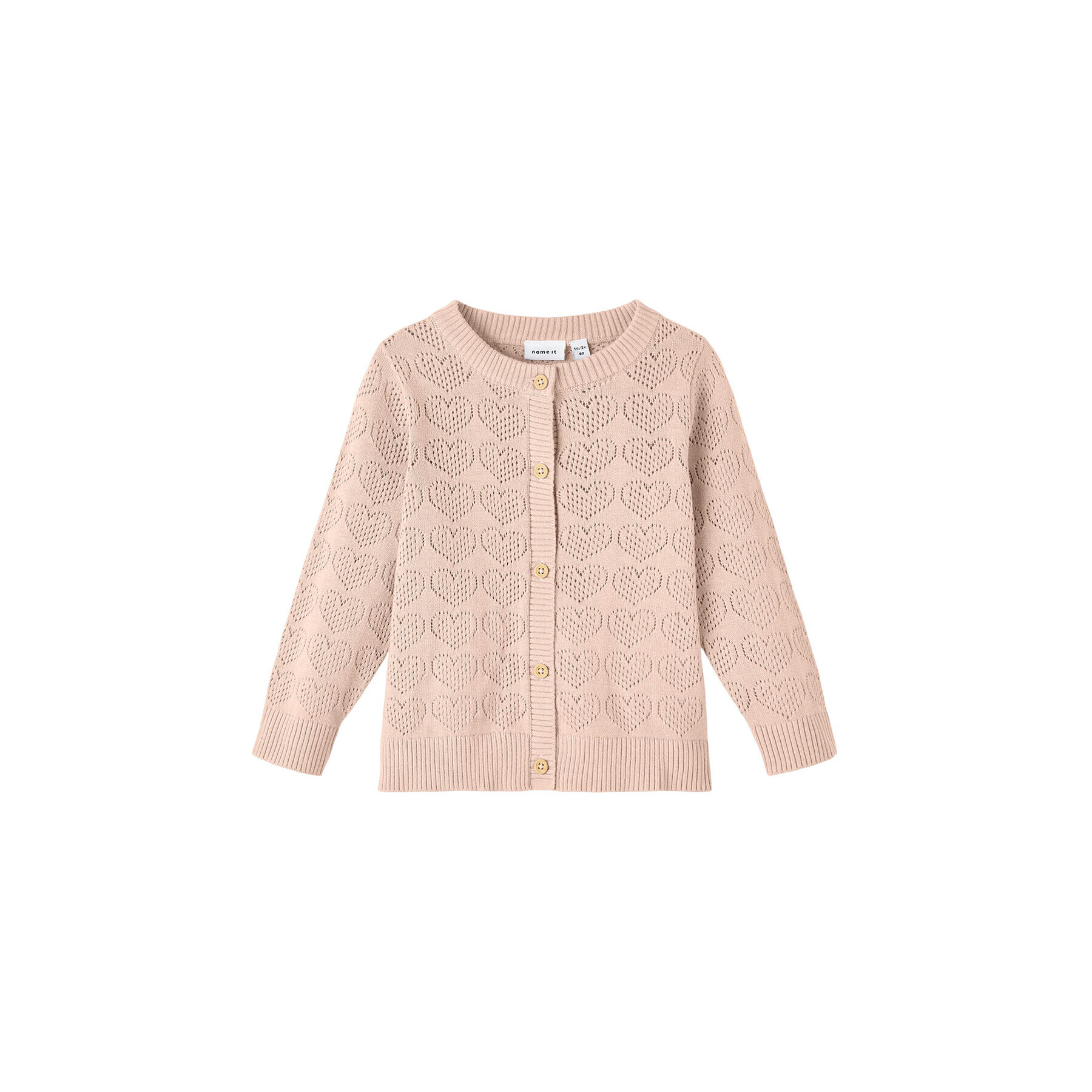 NAME IT Кардиган 13214297 Розов Regular Fit - Pepit.bg