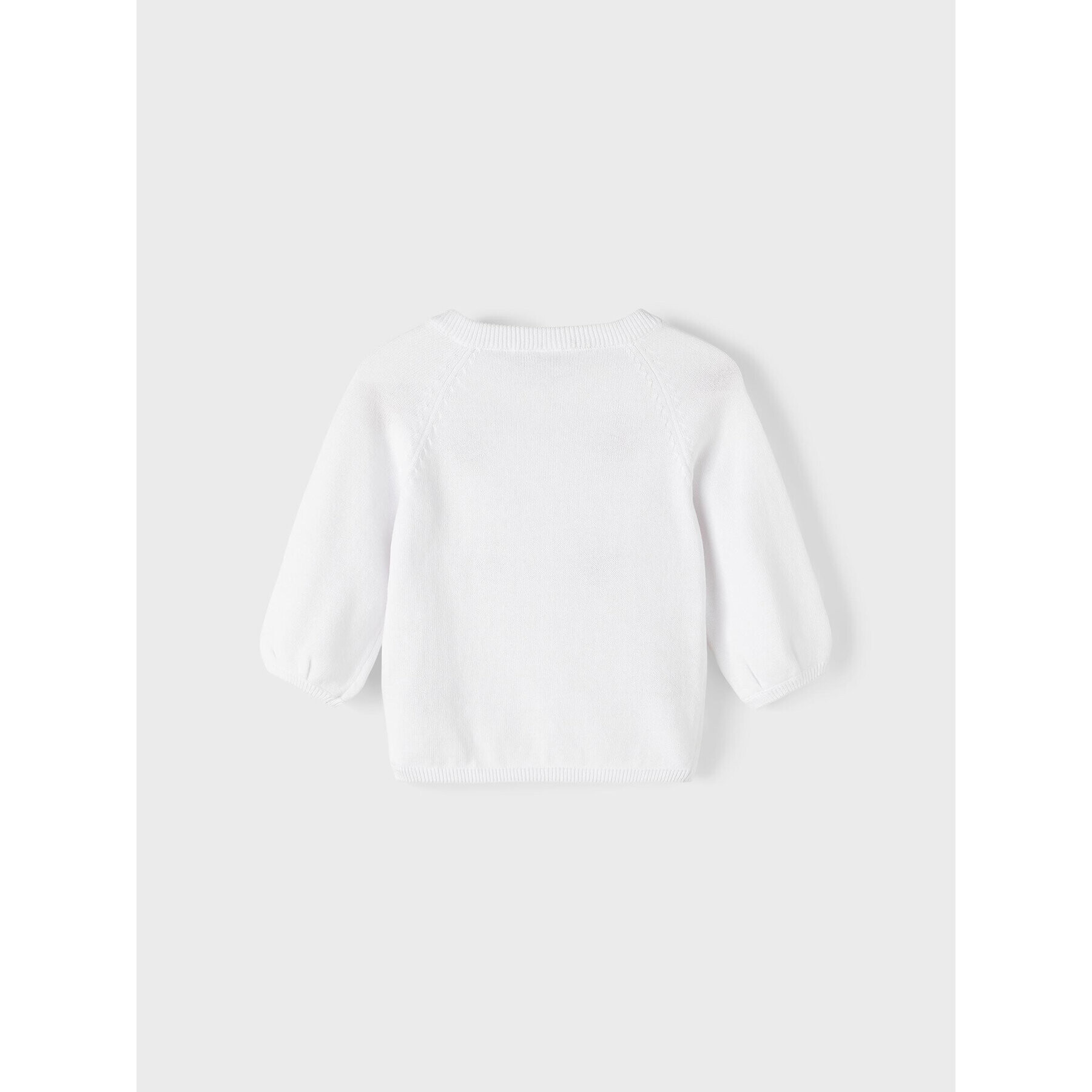 NAME IT Кардиган 13216306 Бял Regular Fit - Pepit.bg