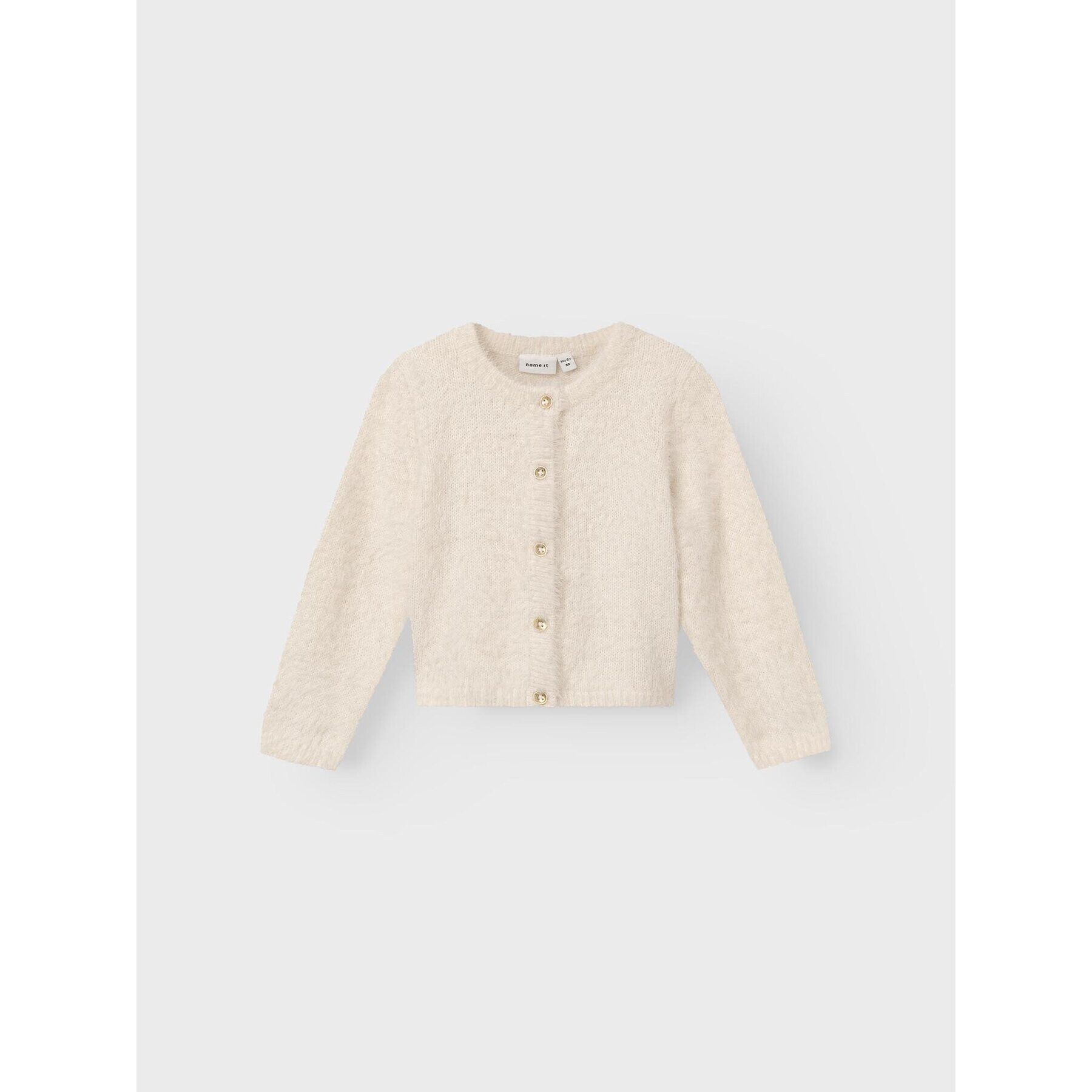 NAME IT Кардиган 13223044 Екрю Regular Fit - Pepit.bg