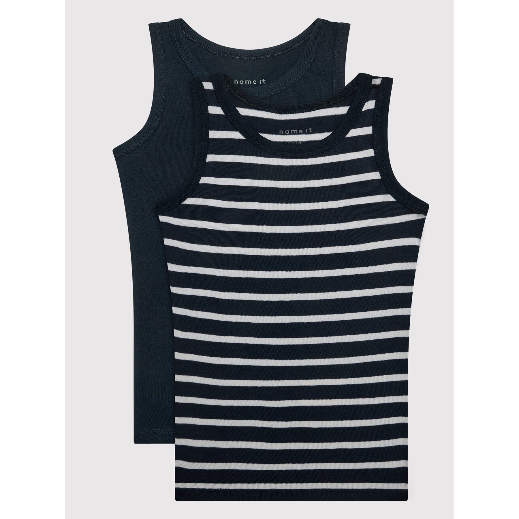 NAME IT Комплект 2 блузи без ръкави Tank Top 2P 13193164 Тъмносин Regular Fit - Pepit.bg