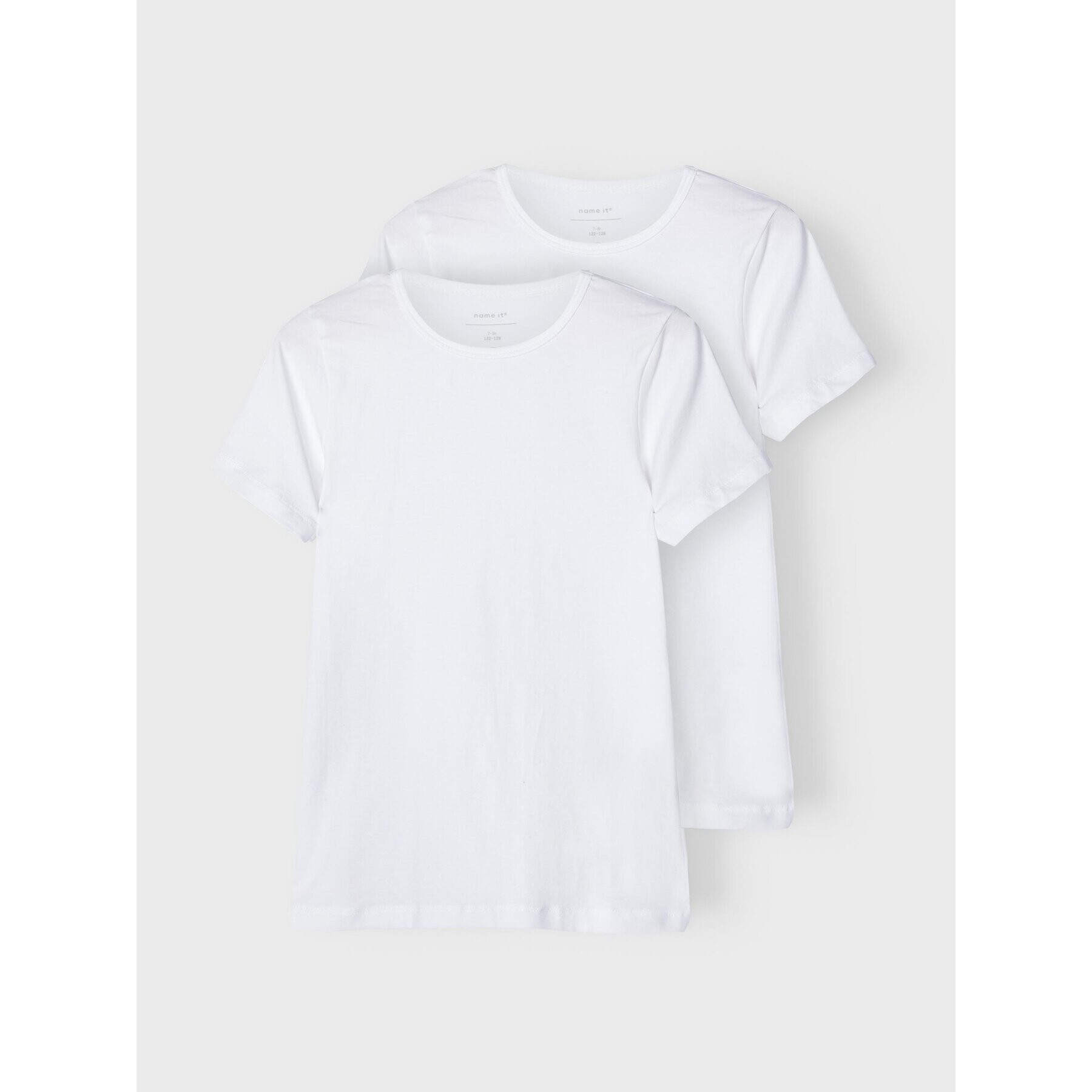 NAME IT Комплект 2 тишъртки 13209164 Бял Slim Fit - Pepit.bg
