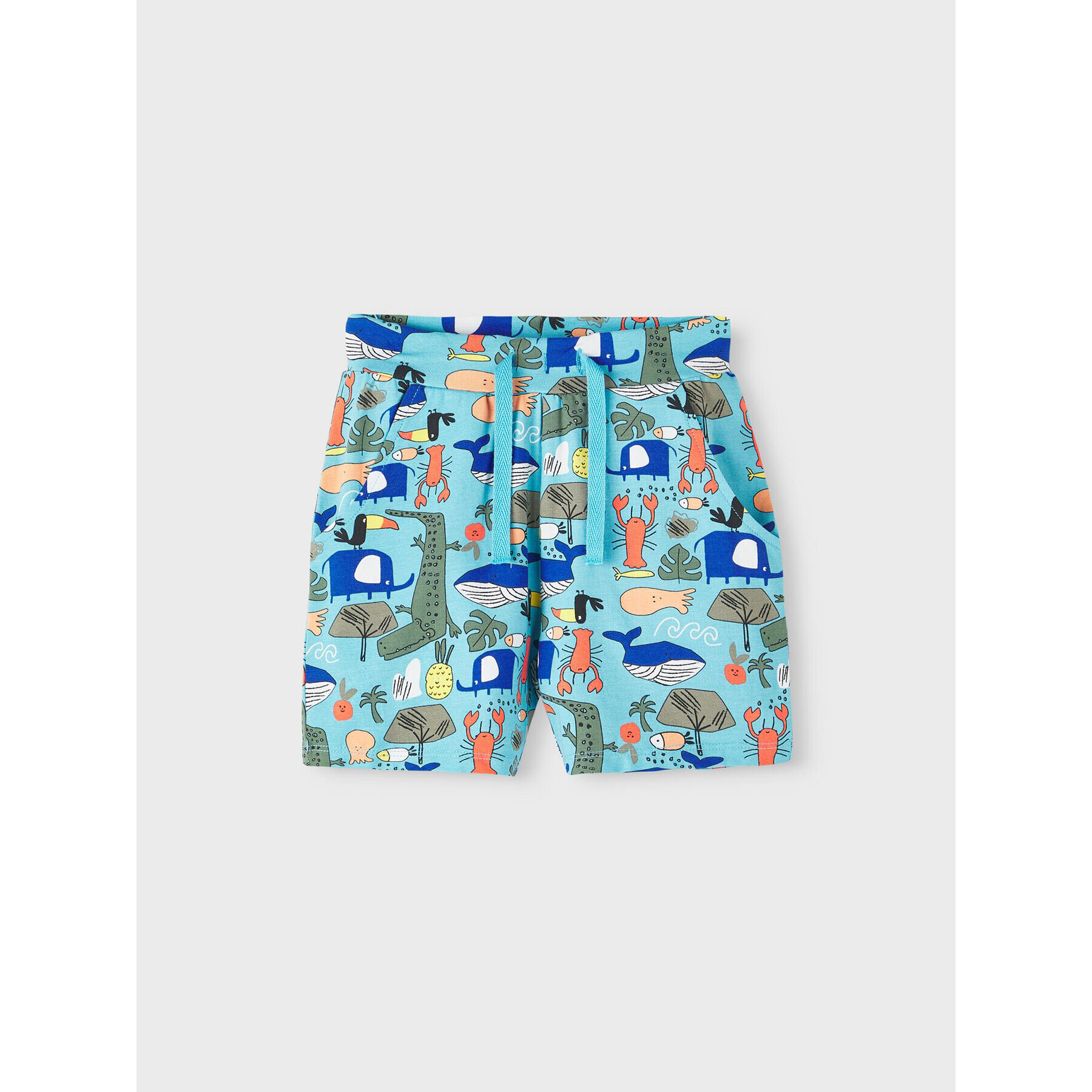 NAME IT Комплект тишърт и панталонки 13213860 Бял Regular Fit - Pepit.bg