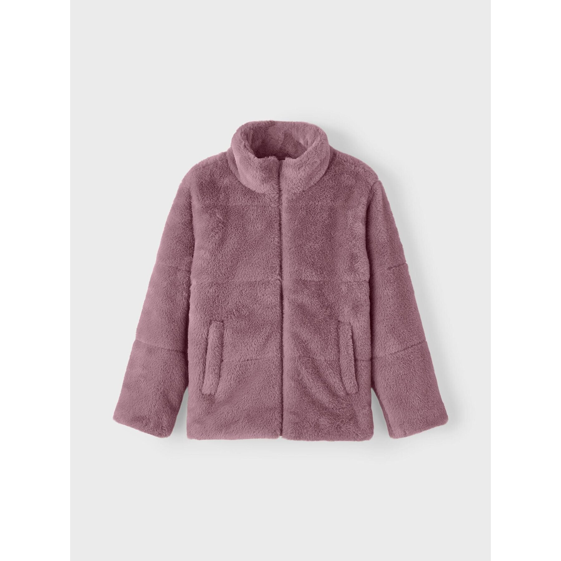 NAME IT Кожено палто 13216499 Розов Regular Fit - Pepit.bg