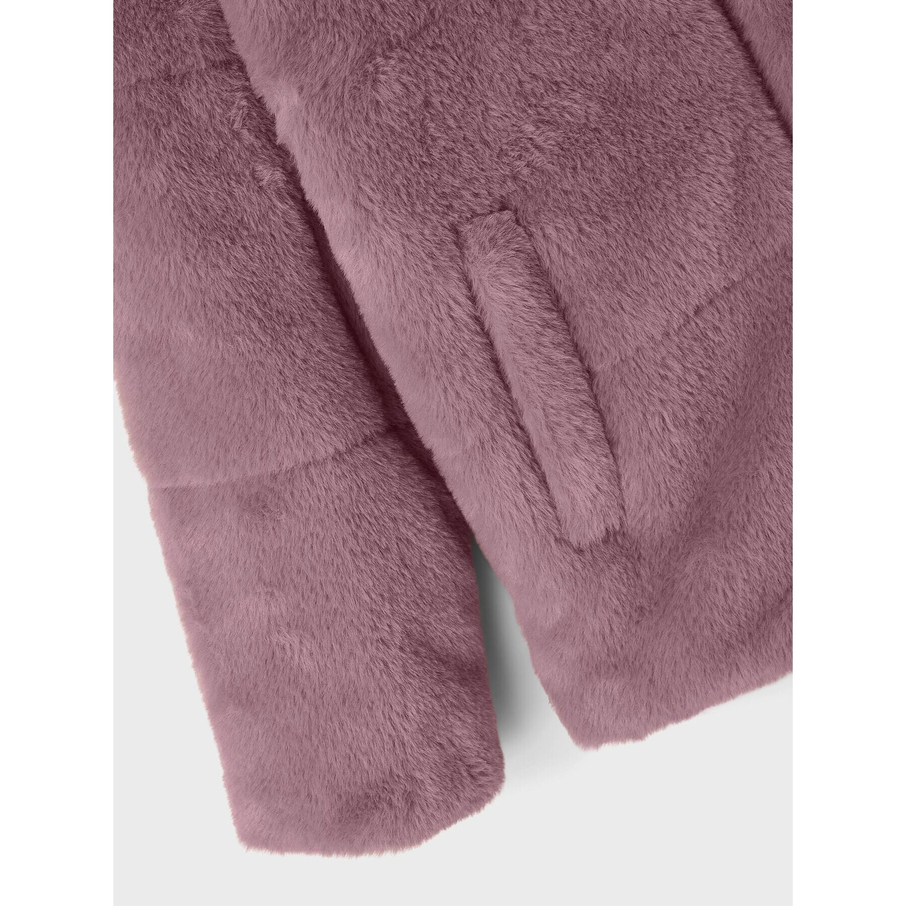 NAME IT Кожено палто 13216499 Розов Regular Fit - Pepit.bg