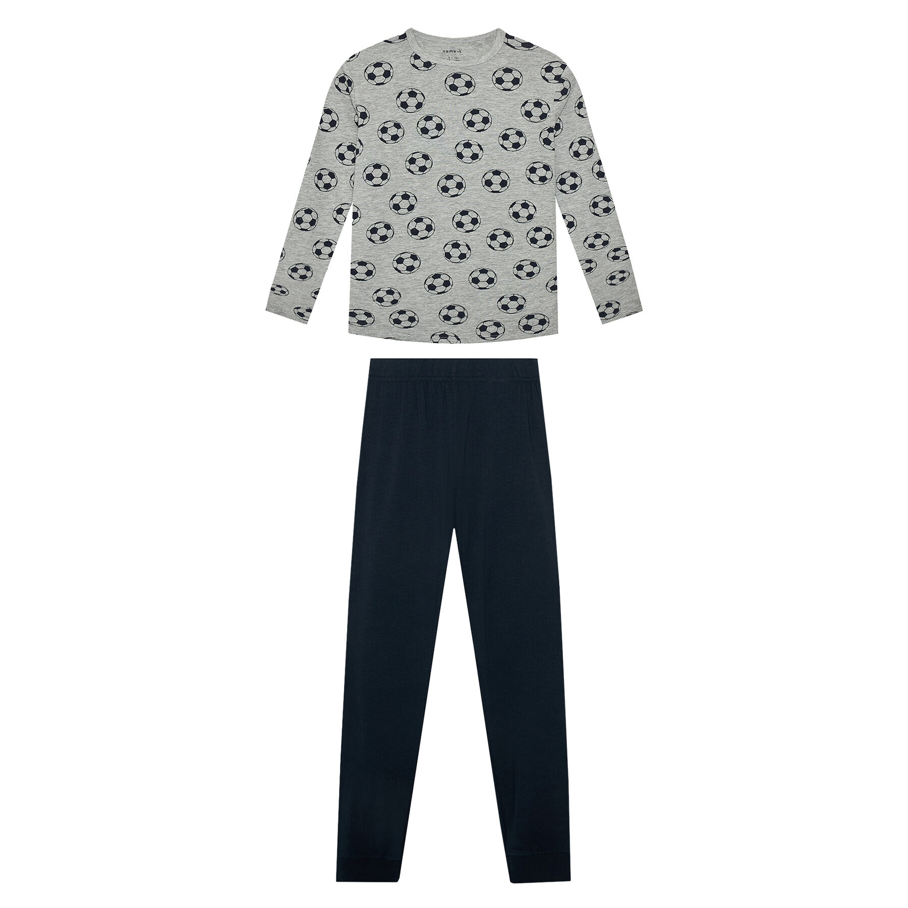 NAME IT Пижама Nightset 13173301 Сив Regular Fit - Pepit.bg