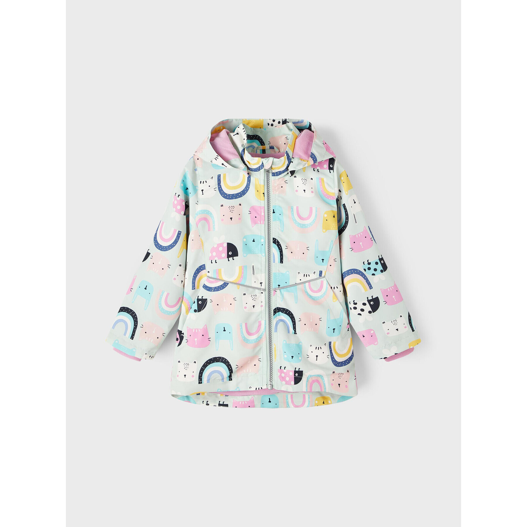 NAME IT Преходно яке 13213020 Сив Regular Fit - Pepit.bg
