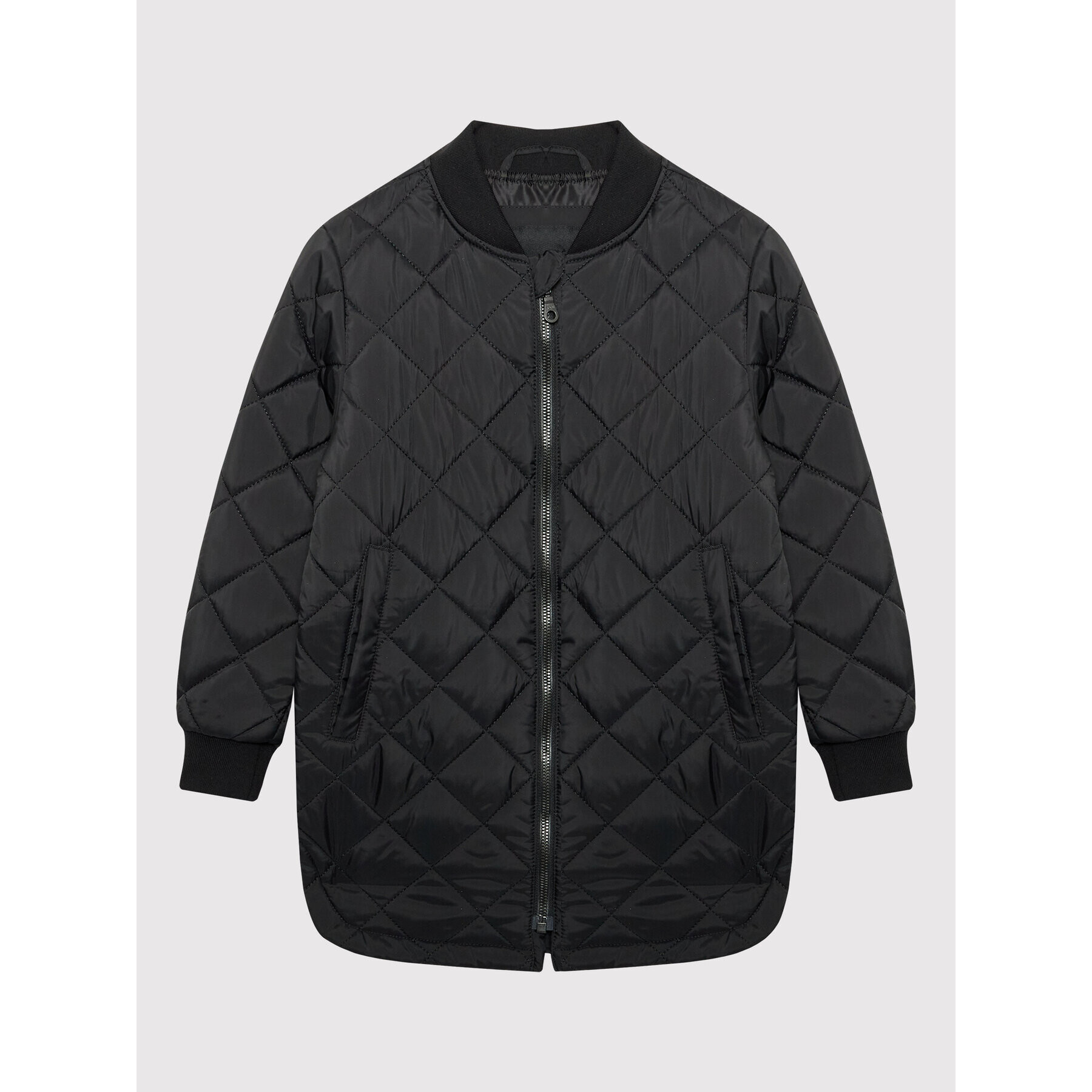 NAME IT Пухено яке 13198030 Черен Regular Fit - Pepit.bg