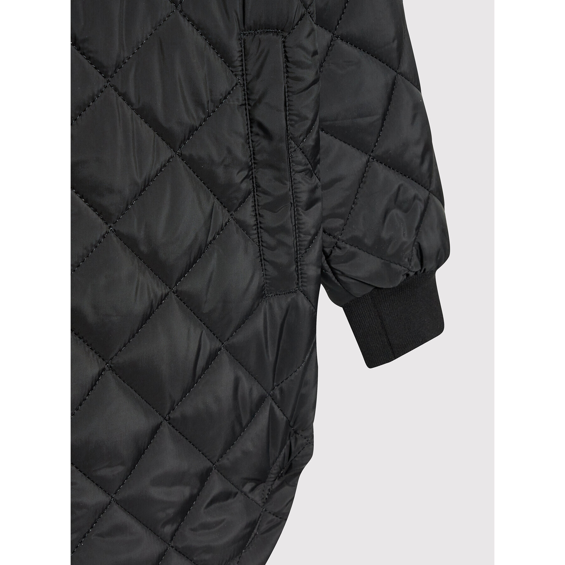 NAME IT Пухено яке 13198030 Черен Regular Fit - Pepit.bg
