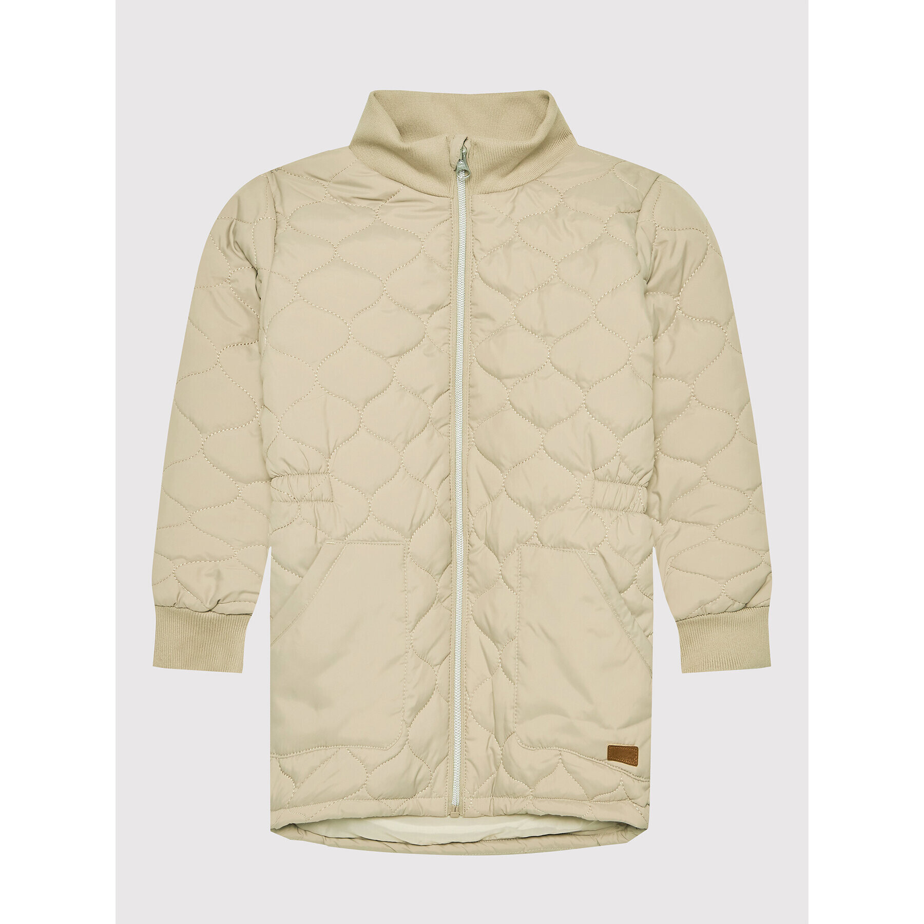 NAME IT Пухено яке 13198098 Бежов Regular Fit - Pepit.bg