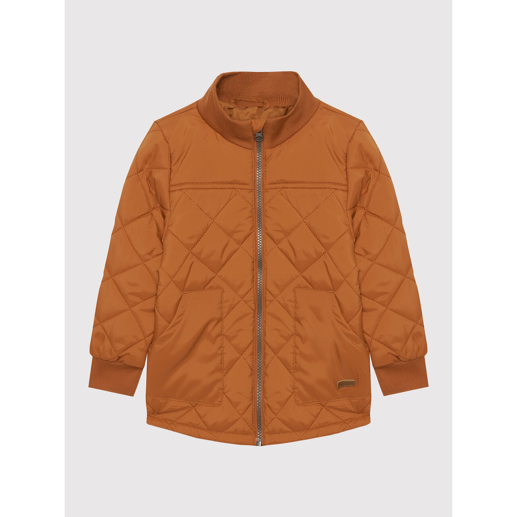 NAME IT Пухено яке 13198101 Кафяв Regular Fit - Pepit.bg