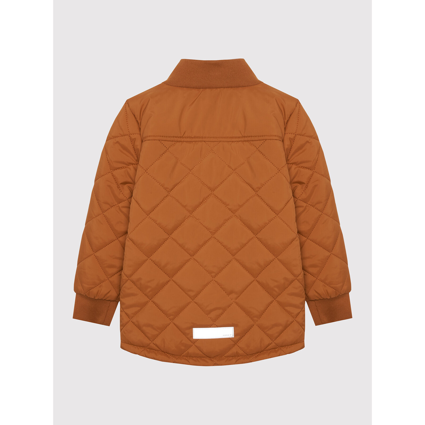 NAME IT Пухено яке 13198101 Кафяв Regular Fit - Pepit.bg