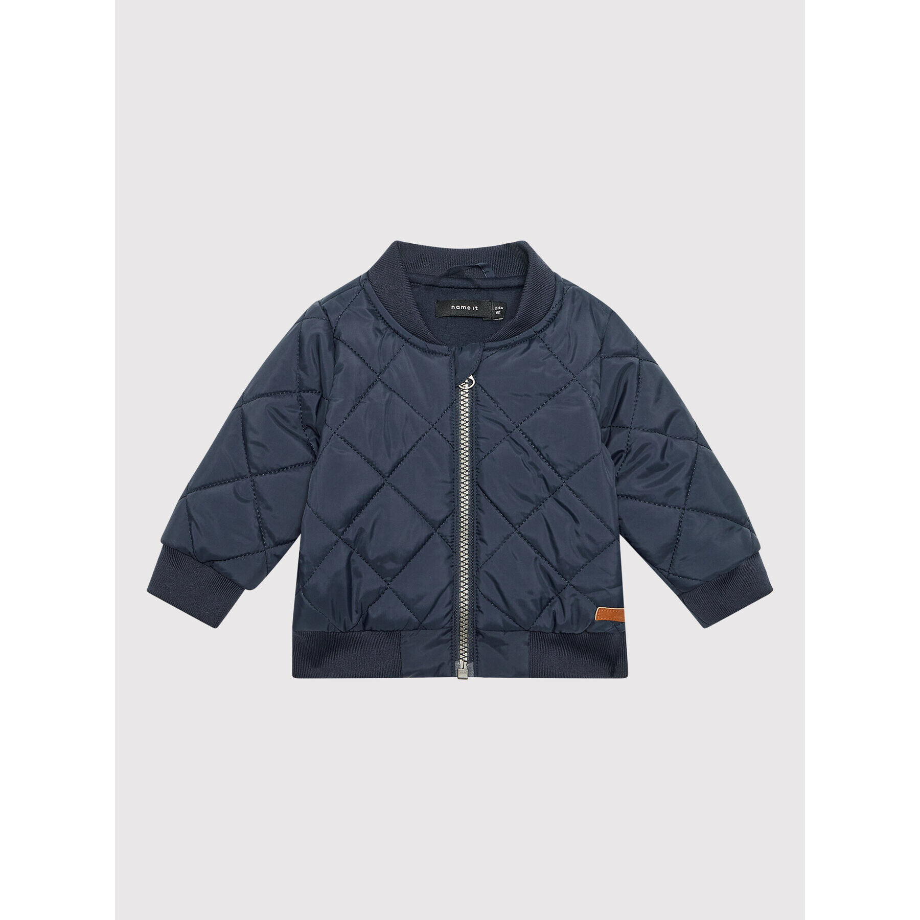 NAME IT Пухено яке 13198102 Тъмносин Regular Fit - Pepit.bg