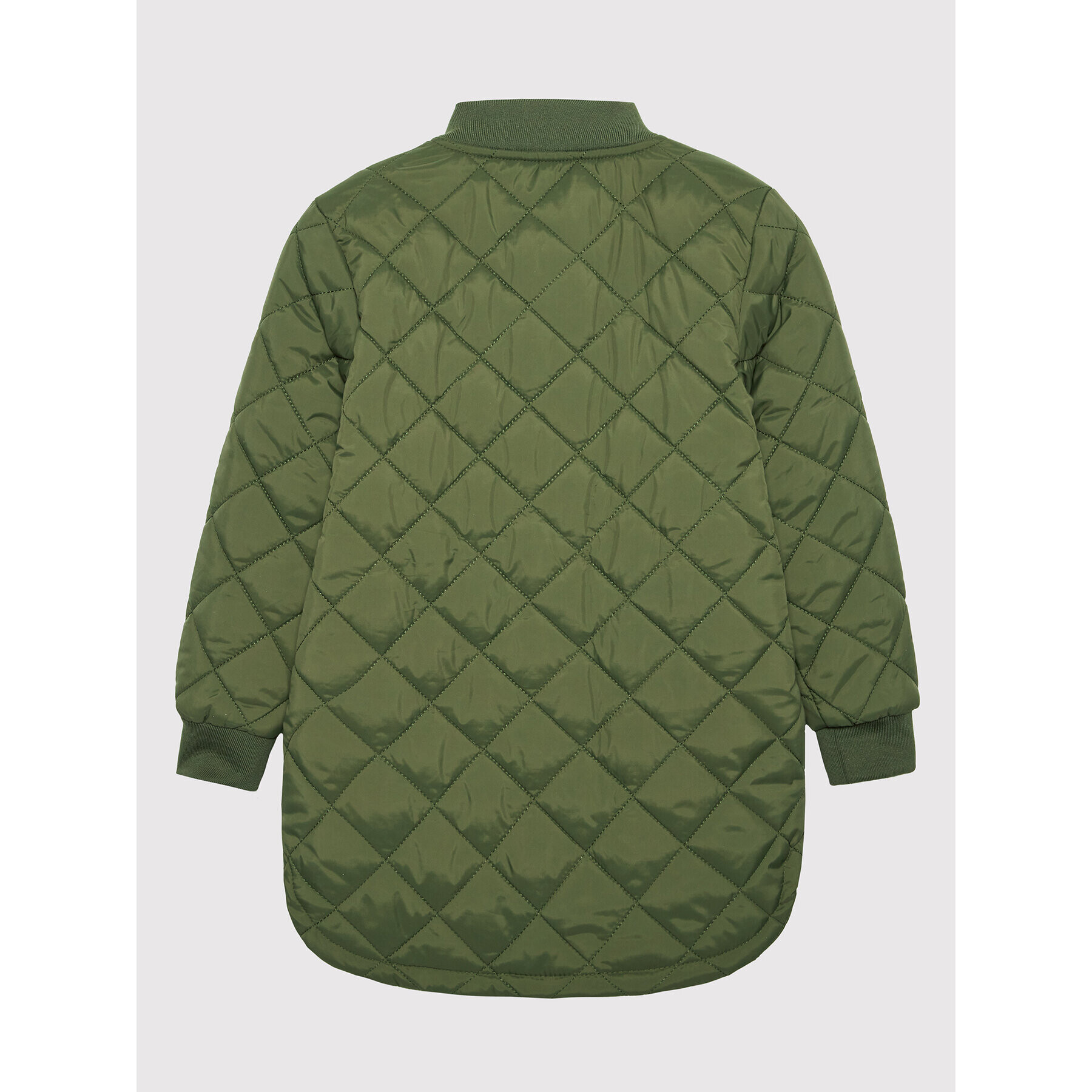 NAME IT Пухено яке 13198030 Зелен Regular Fit - Pepit.bg