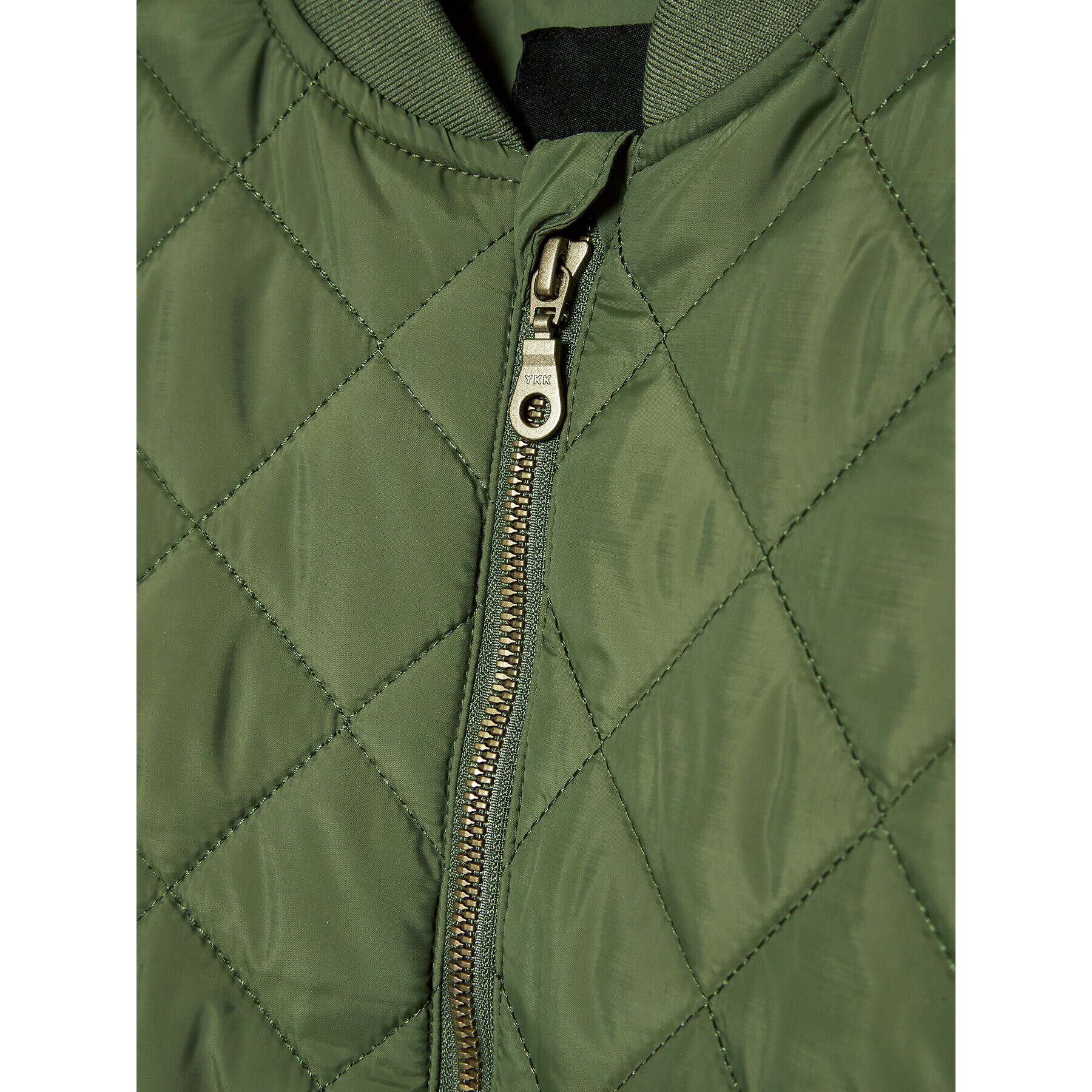 NAME IT Пухено яке 13198030 Зелен Regular Fit - Pepit.bg