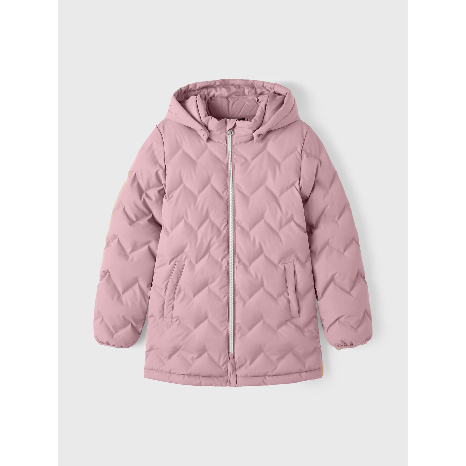 NAME IT Пухено яке 13206407 Розов Regular Fit - Pepit.bg