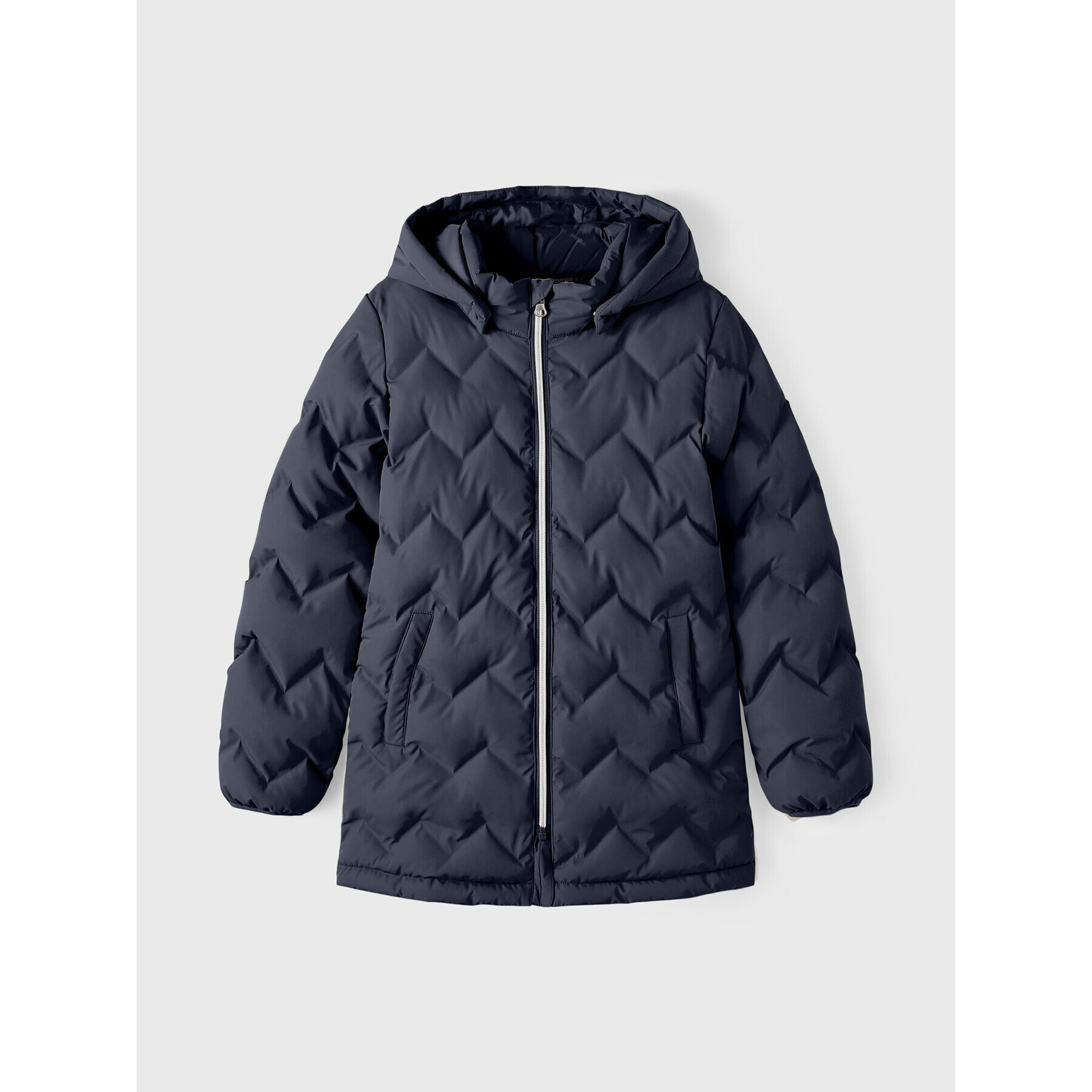 NAME IT Пухено яке 13206407 Тъмносин Regular Fit - Pepit.bg