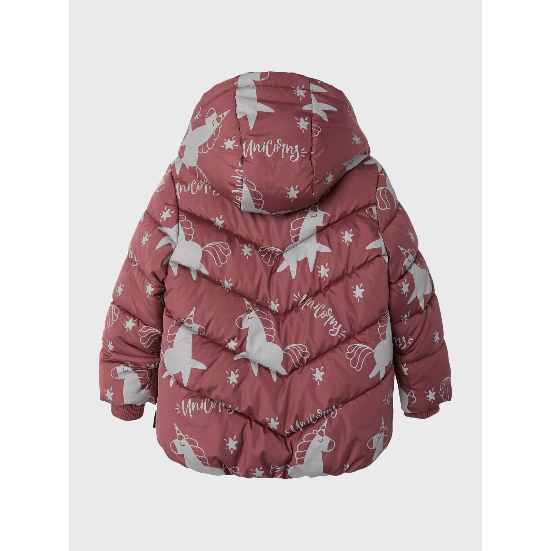 NAME IT Пухено яке 13209383 Розов Regular Fit - Pepit.bg